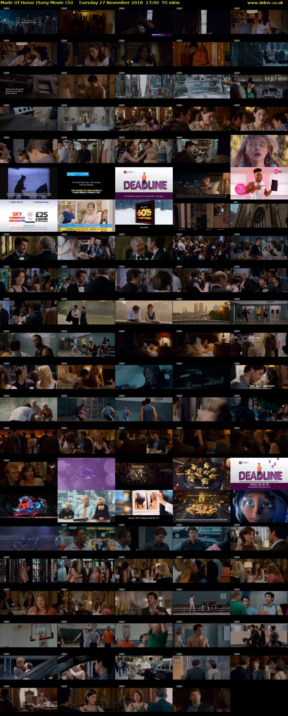 Made Of Honor (Sony Movie Ch) Tuesday 27 November 2018 17:00 - 17:55