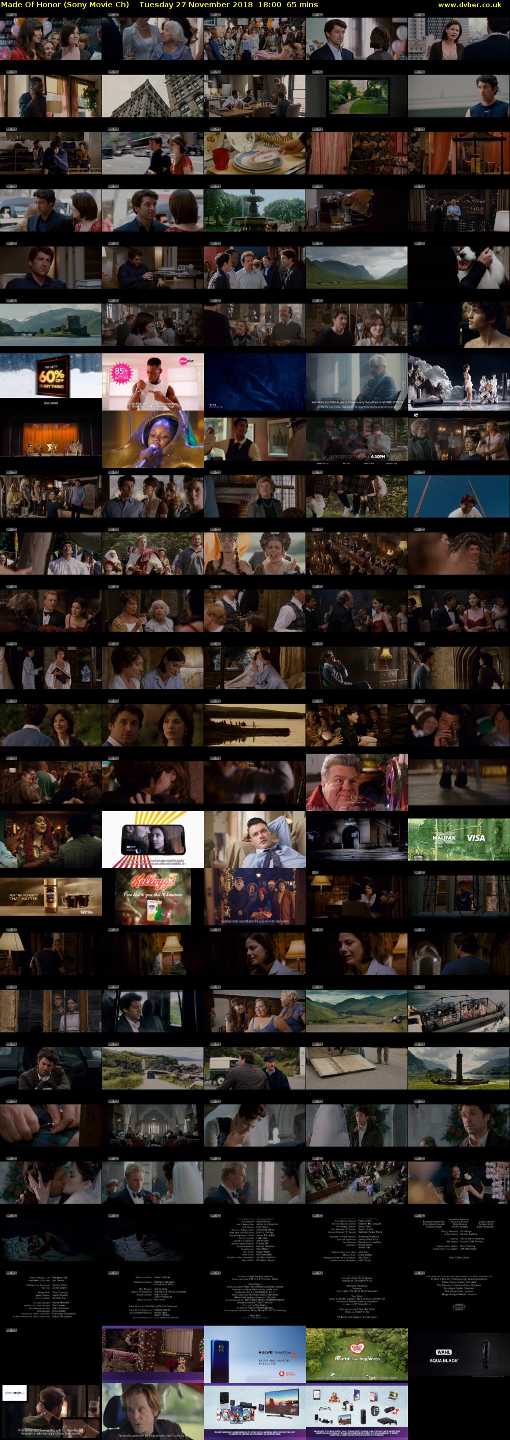 Made Of Honor (Sony Movie Ch) Tuesday 27 November 2018 18:00 - 19:05