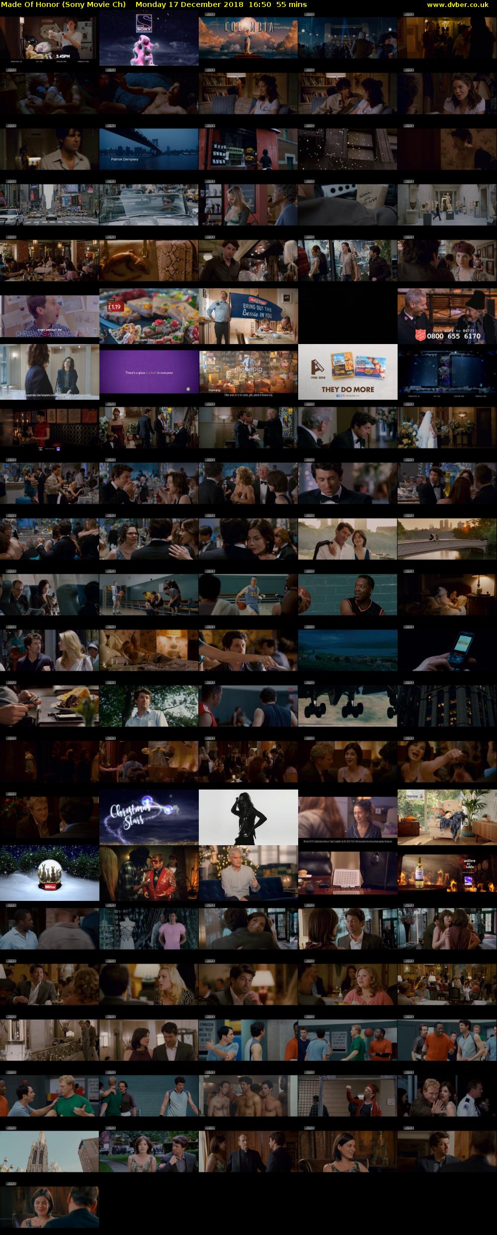 Made Of Honor (Sony Movie Ch) Monday 17 December 2018 16:50 - 17:45