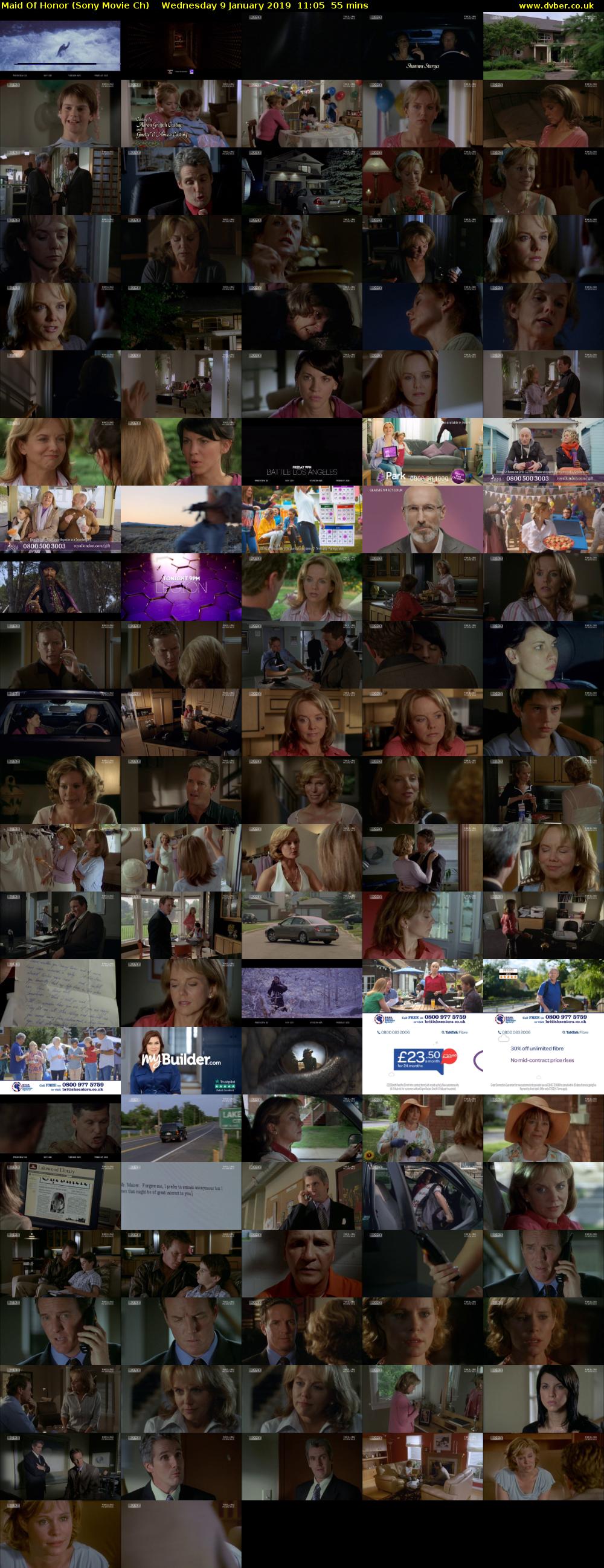 Maid Of Honor (Sony Movie Ch) Wednesday 9 January 2019 11:05 - 12:00