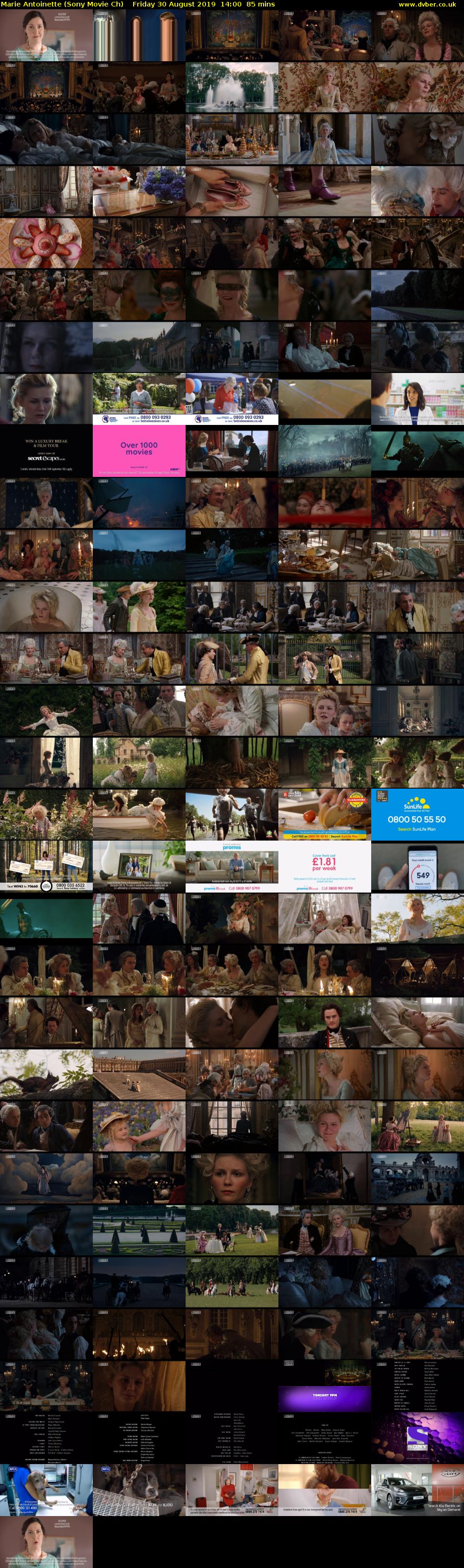 Marie Antoinette (Sony Movie Ch) Friday 30 August 2019 14:00 - 15:25