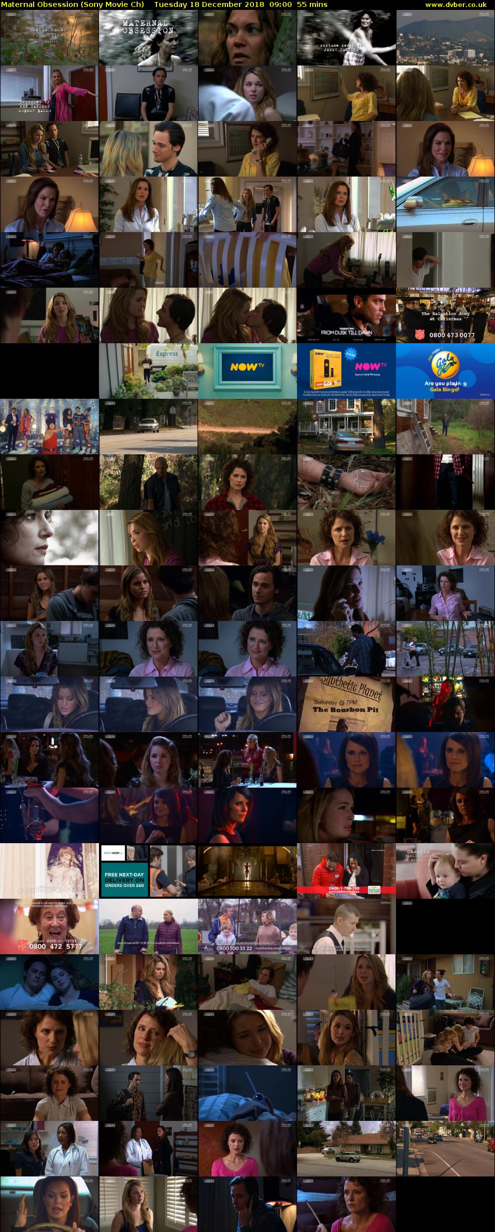 Maternal Obsession (Sony Movie Ch) Tuesday 18 December 2018 09:00 - 09:55