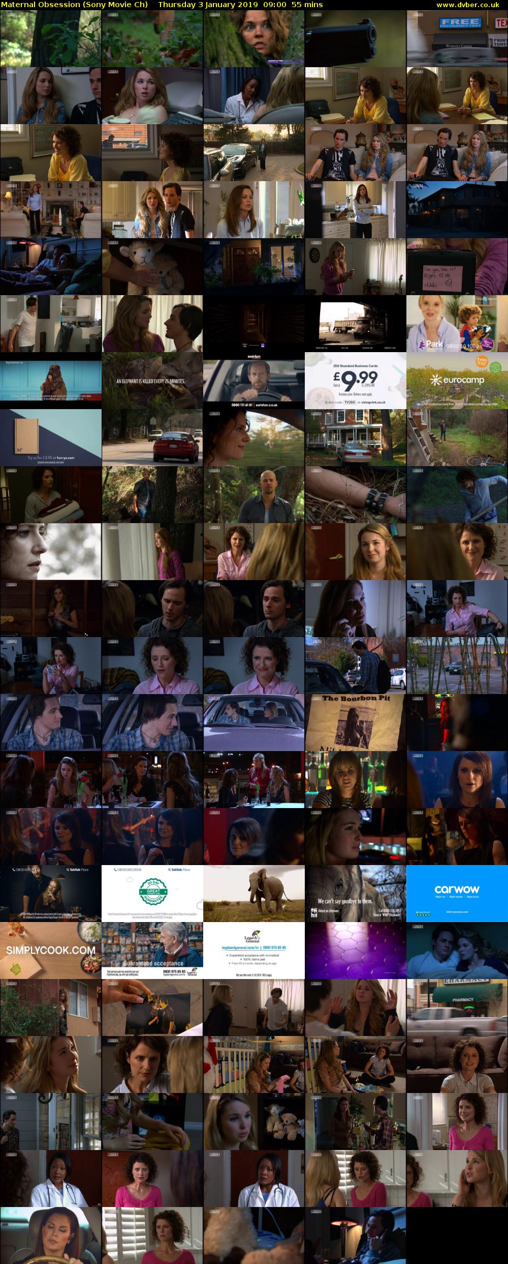 Maternal Obsession (Sony Movie Ch) Thursday 3 January 2019 09:00 - 09:55