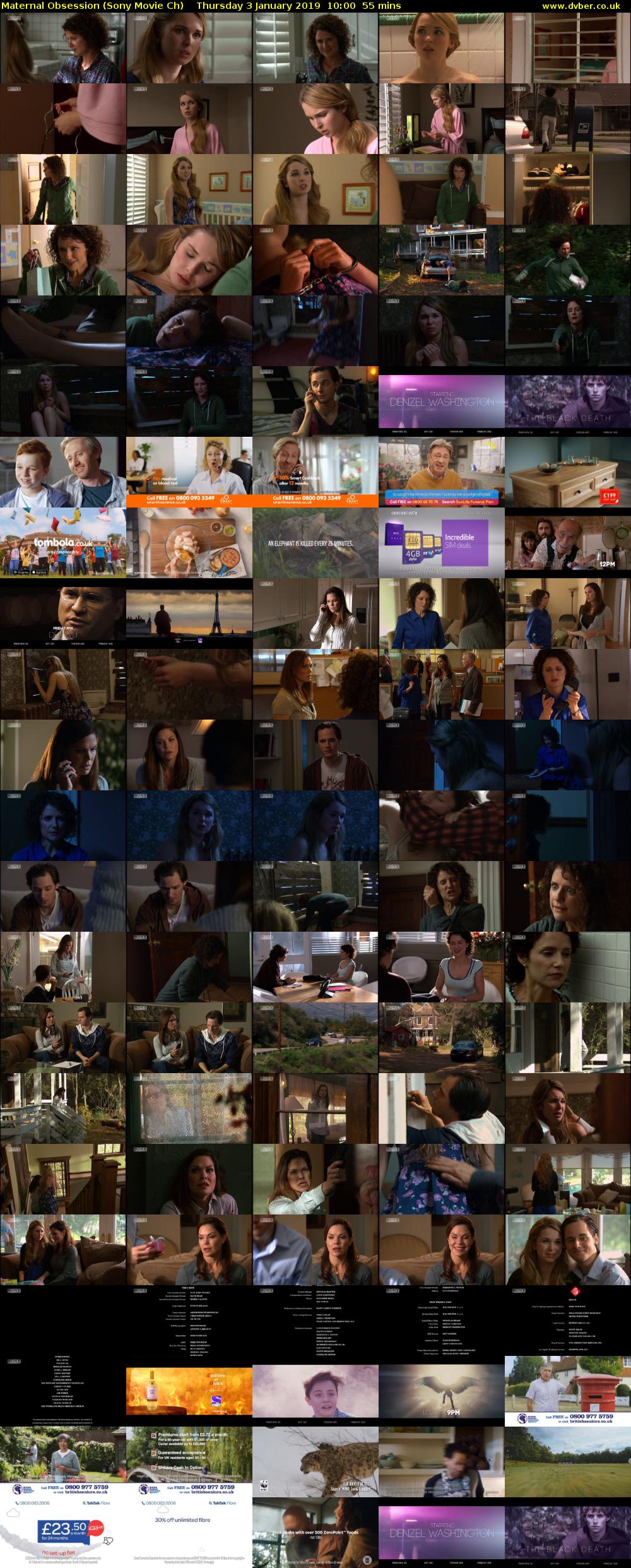 Maternal Obsession (Sony Movie Ch) Thursday 3 January 2019 10:00 - 10:55