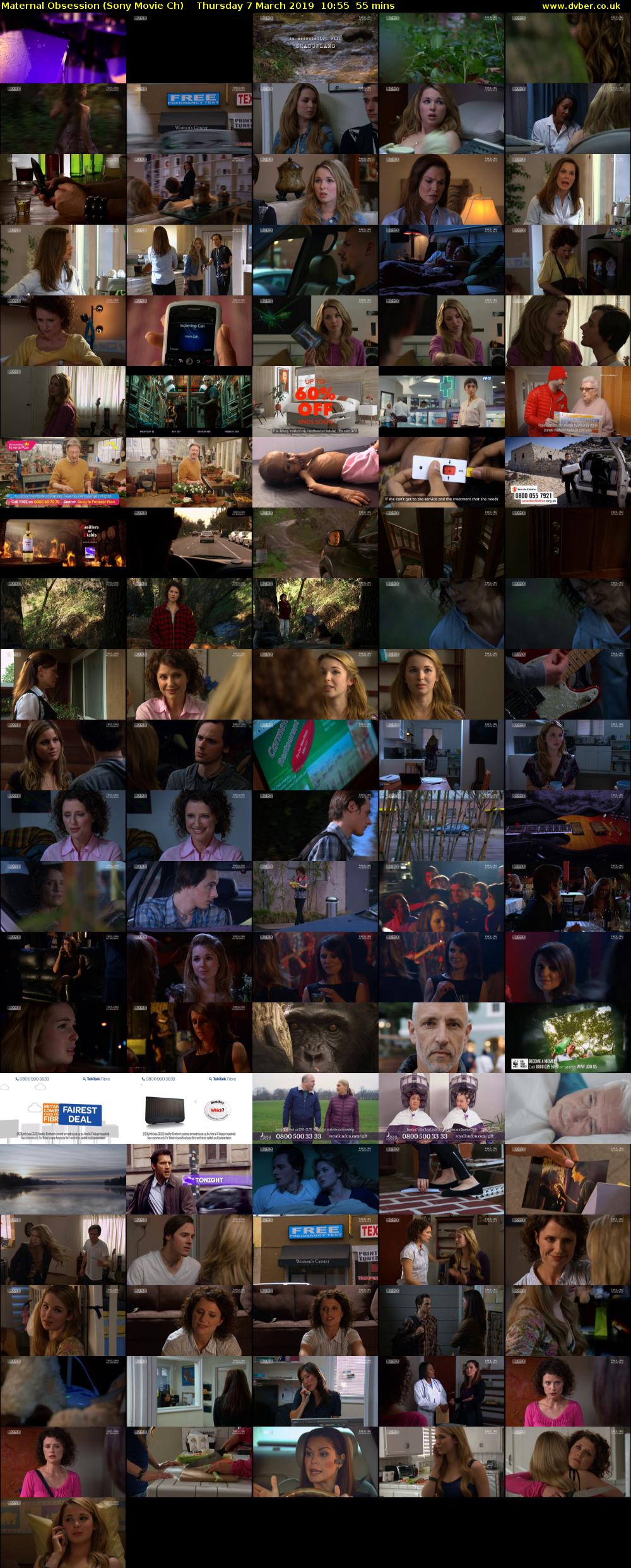 Maternal Obsession (Sony Movie Ch) Thursday 7 March 2019 10:55 - 11:50
