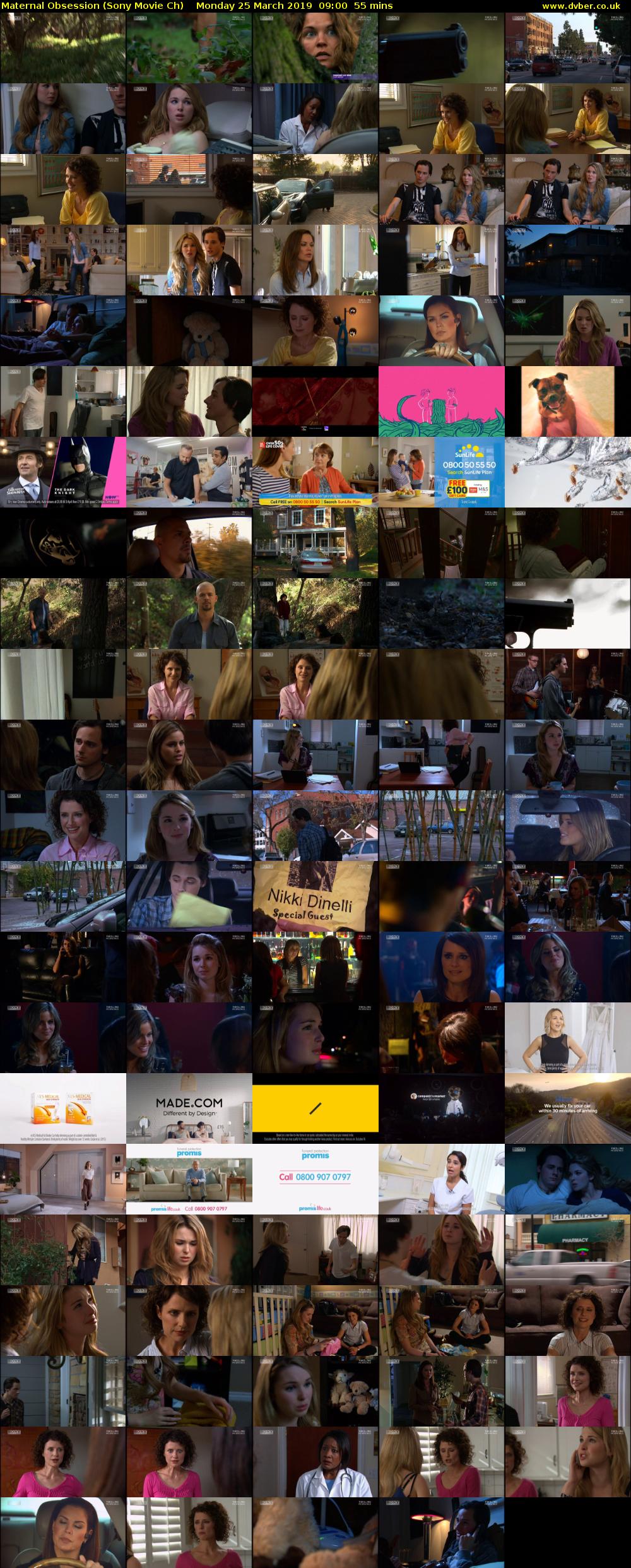 Maternal Obsession (Sony Movie Ch) Monday 25 March 2019 09:00 - 09:55