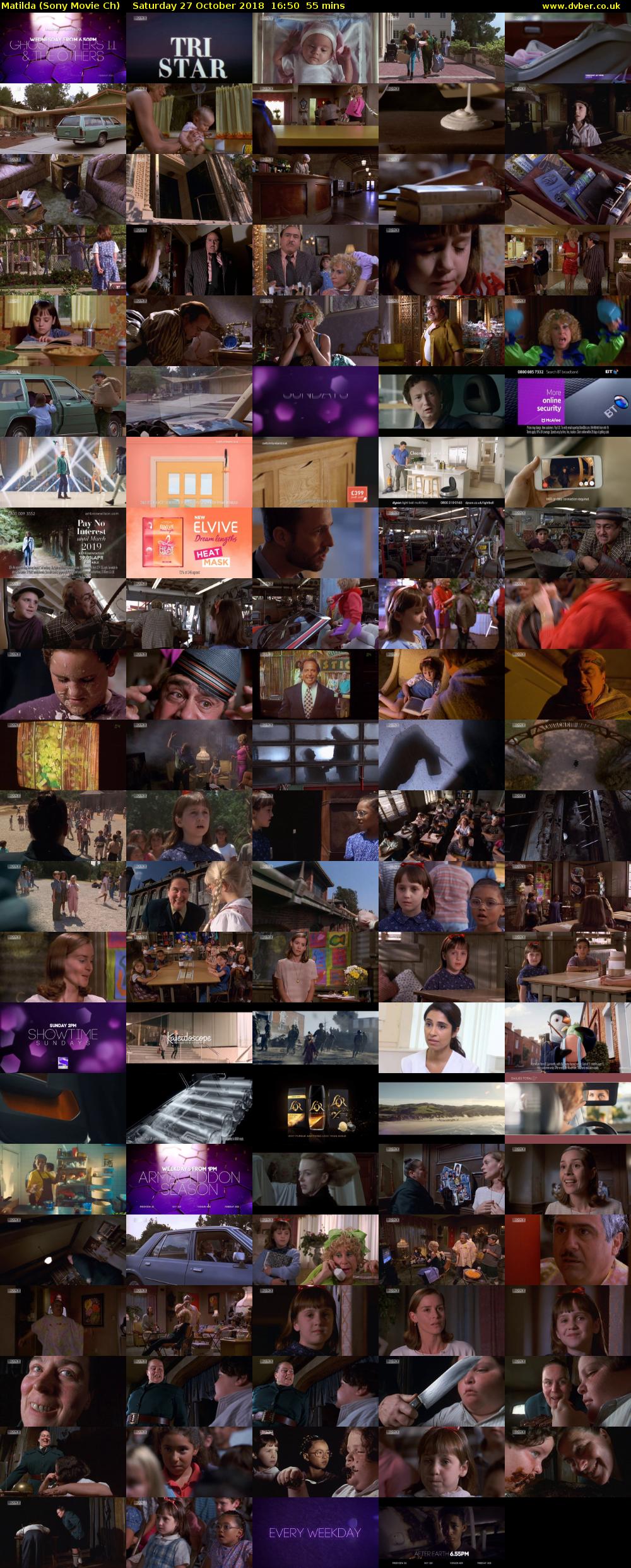 Matilda (Sony Movie Ch) Saturday 27 October 2018 16:50 - 17:45