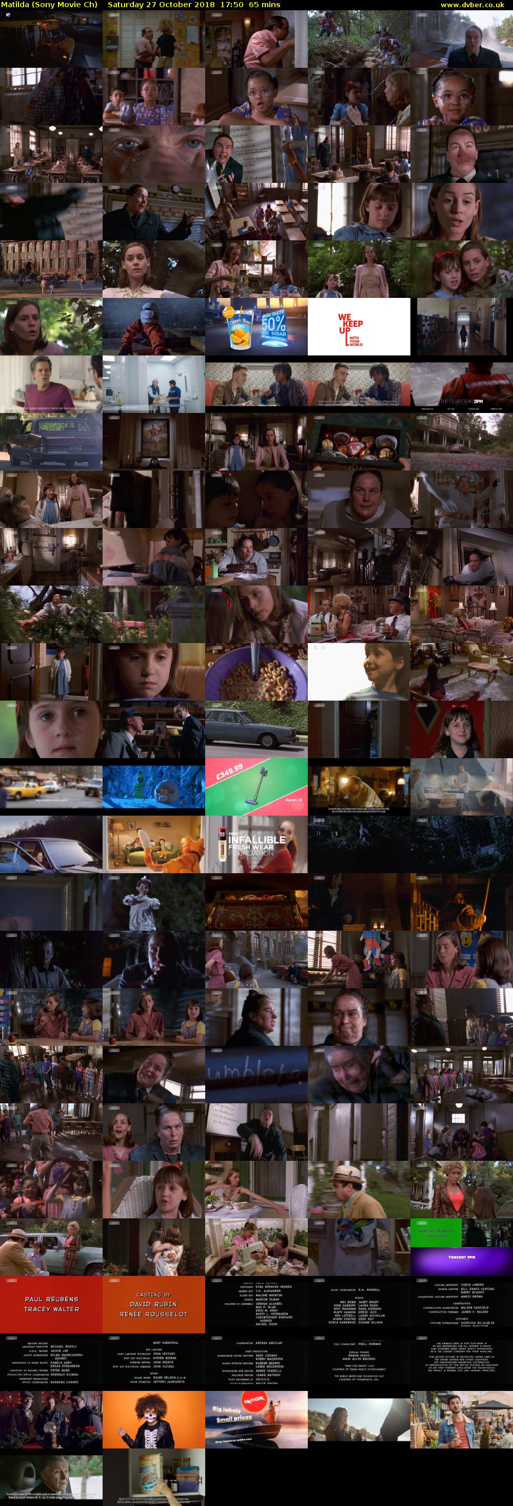 Matilda (Sony Movie Ch) Saturday 27 October 2018 17:50 - 18:55