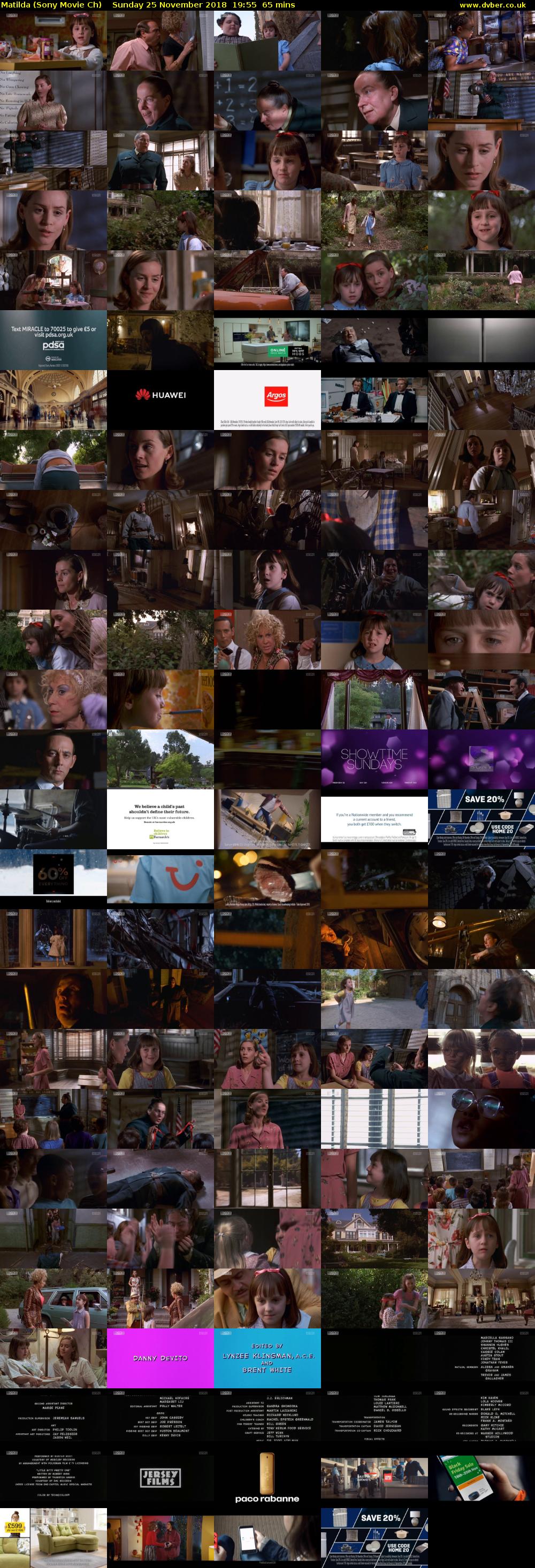 Matilda (Sony Movie Ch) Sunday 25 November 2018 19:55 - 21:00