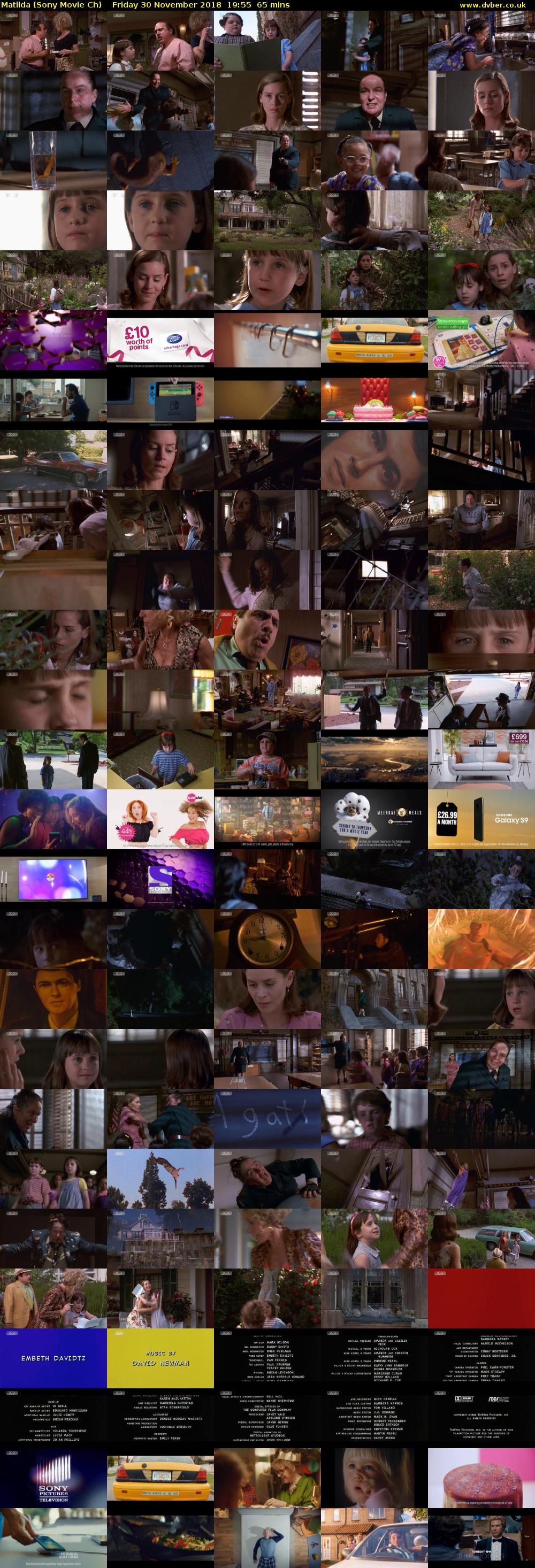 Matilda (Sony Movie Ch) Friday 30 November 2018 19:55 - 21:00