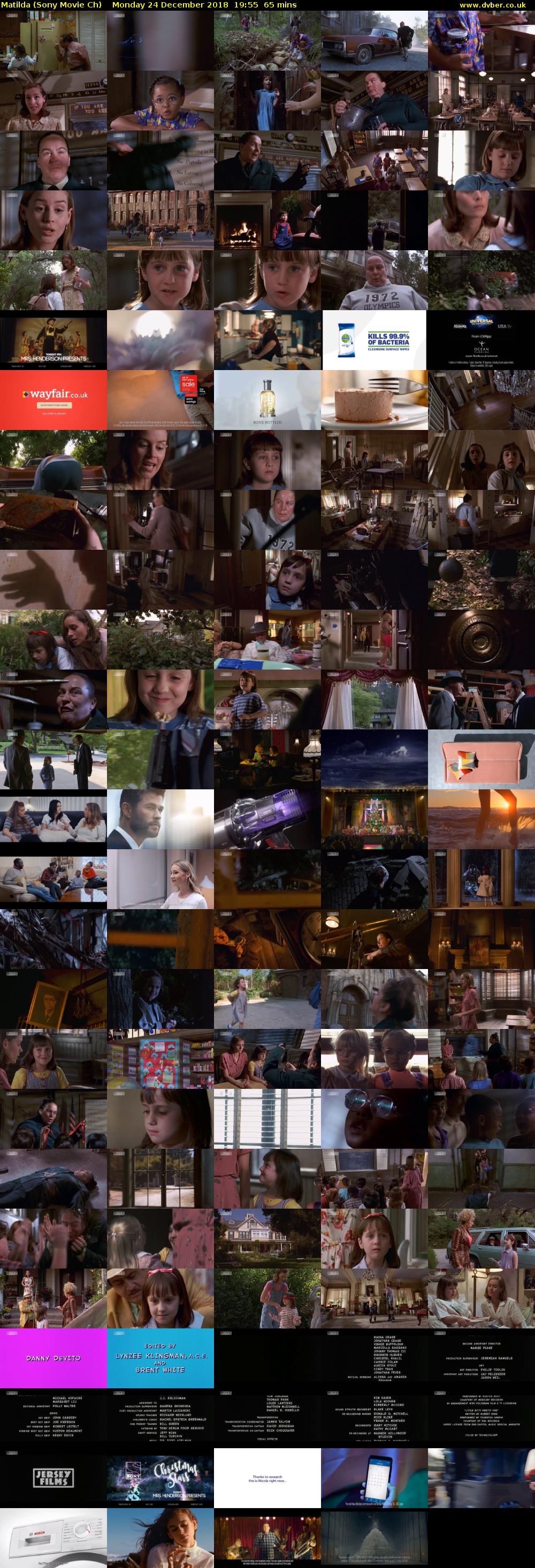 Matilda (Sony Movie Ch) Monday 24 December 2018 19:55 - 21:00