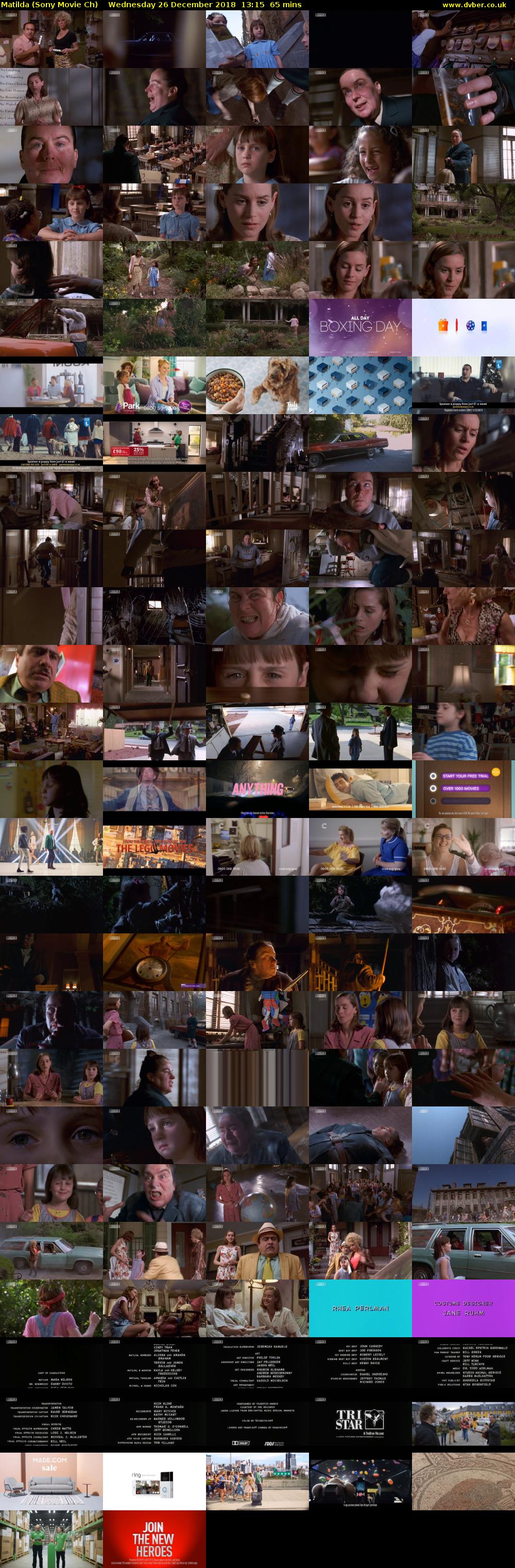 Matilda (Sony Movie Ch) Wednesday 26 December 2018 13:15 - 14:20