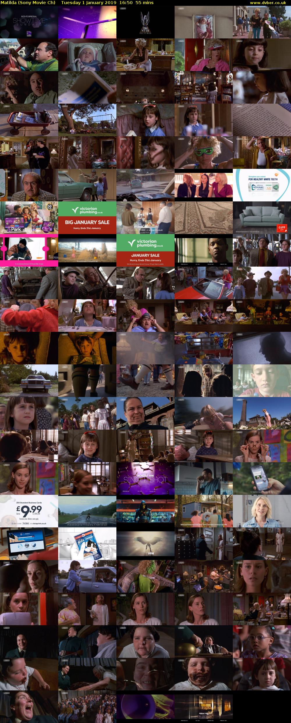 Matilda (Sony Movie Ch) Tuesday 1 January 2019 16:50 - 17:45