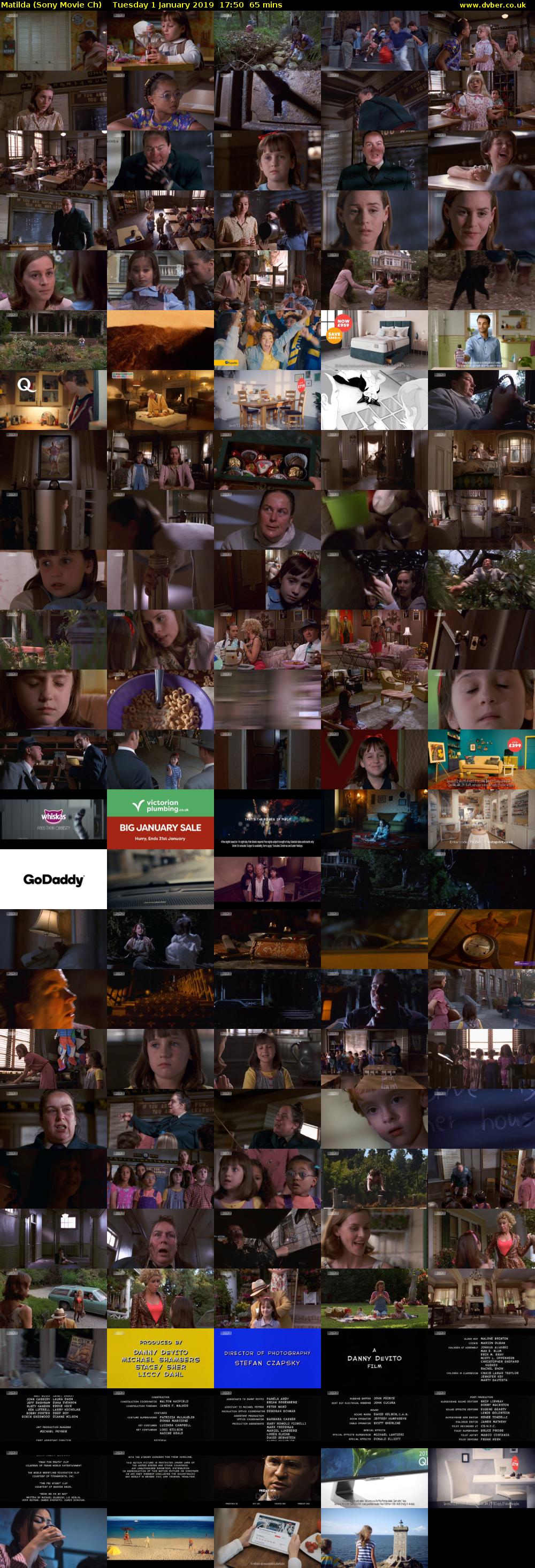 Matilda (Sony Movie Ch) Tuesday 1 January 2019 17:50 - 18:55