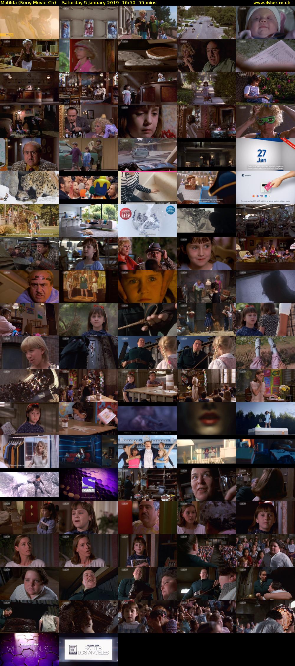 Matilda (Sony Movie Ch) Saturday 5 January 2019 16:50 - 17:45