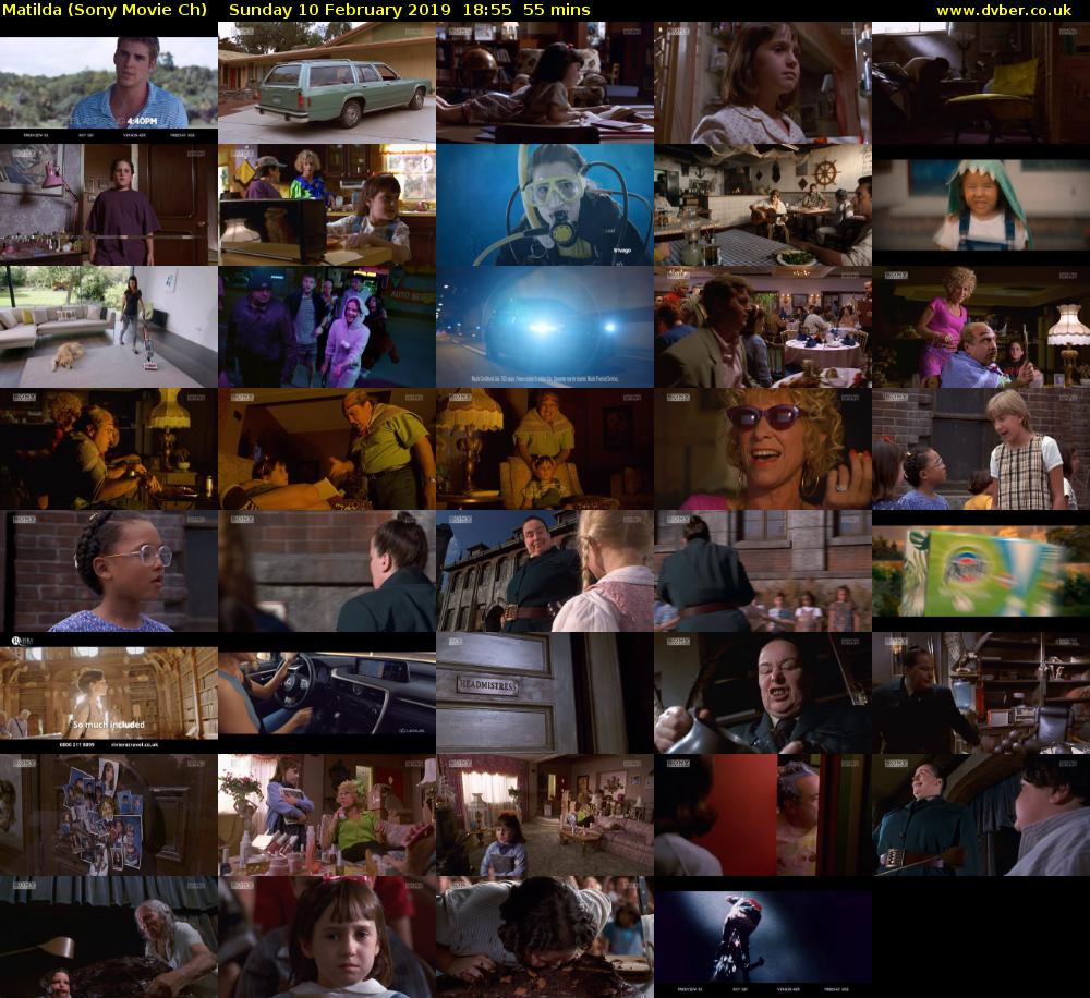 Matilda (Sony Movie Ch) Sunday 10 February 2019 18:55 - 19:50