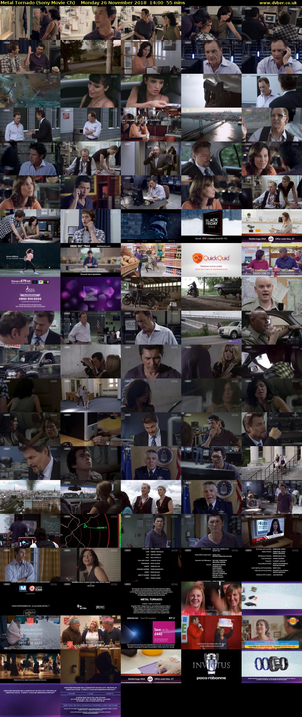 Metal Tornado (Sony Movie Ch) Monday 26 November 2018 14:00 - 14:55