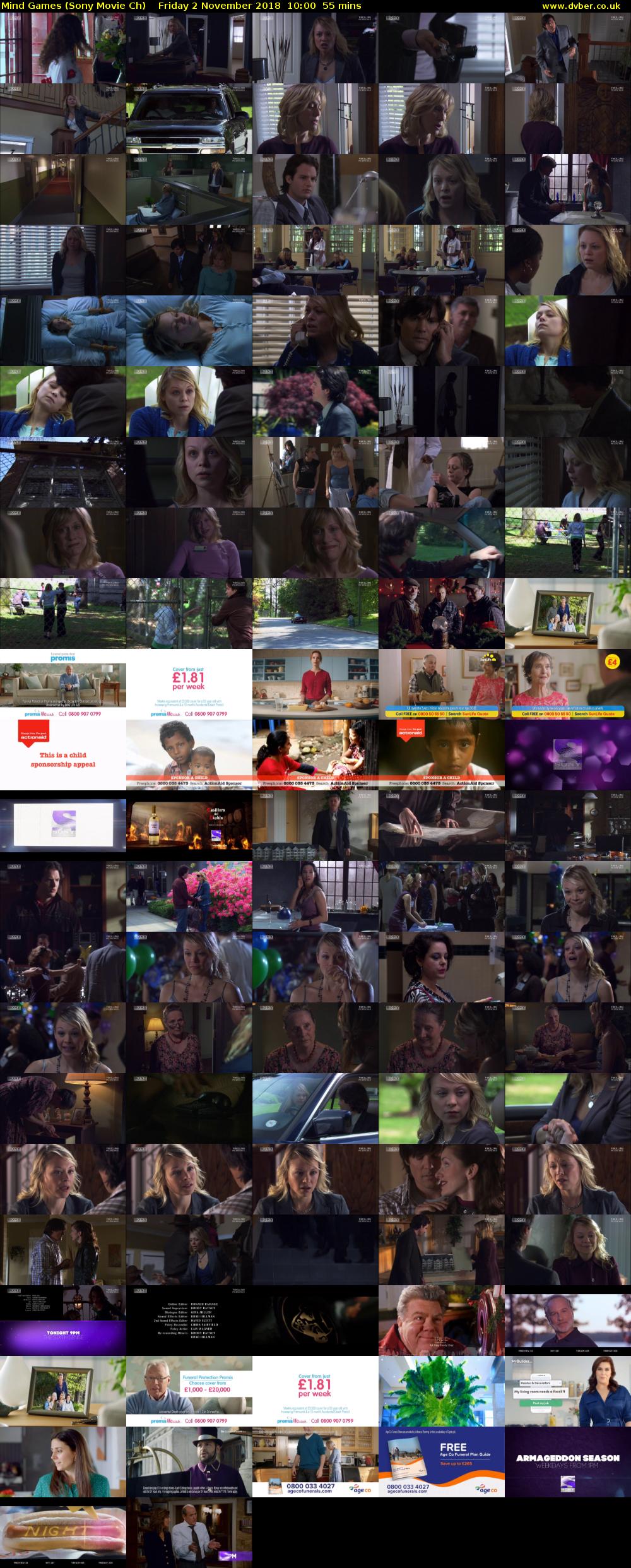 Mind Games (Sony Movie Ch) Friday 2 November 2018 10:00 - 10:55