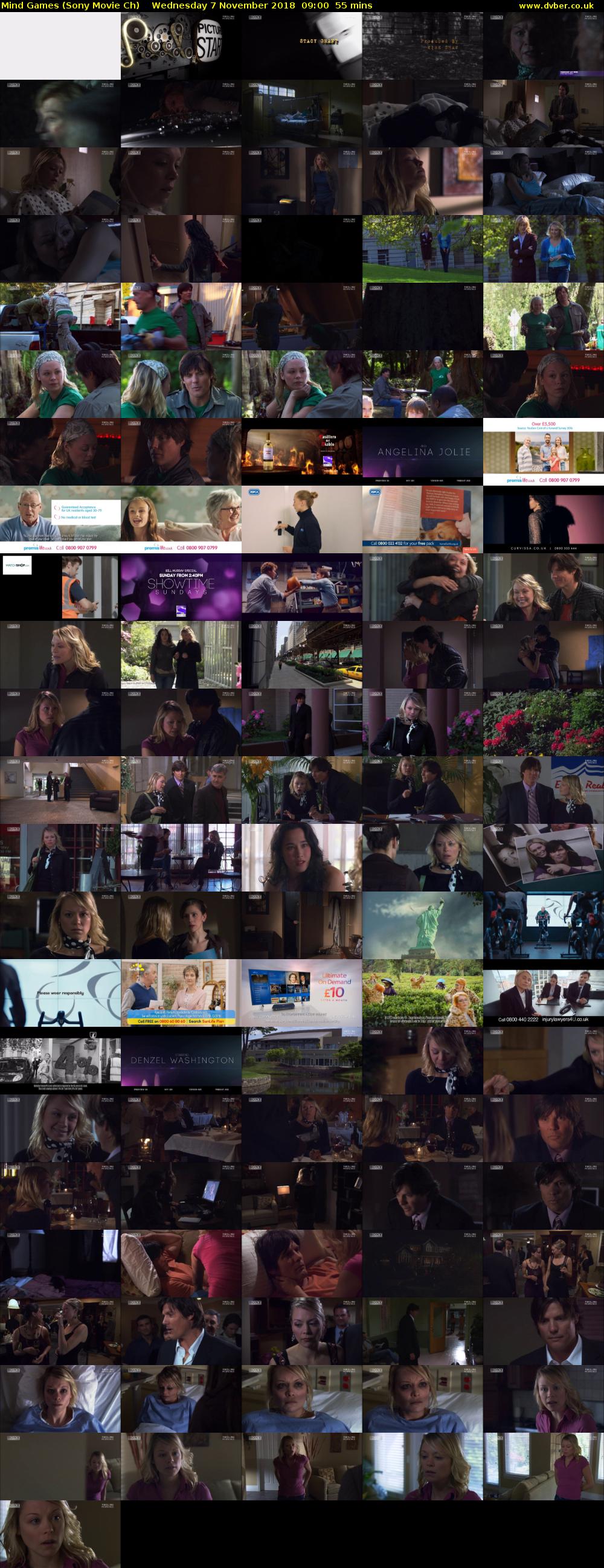 Mind Games (Sony Movie Ch) Wednesday 7 November 2018 09:00 - 09:55