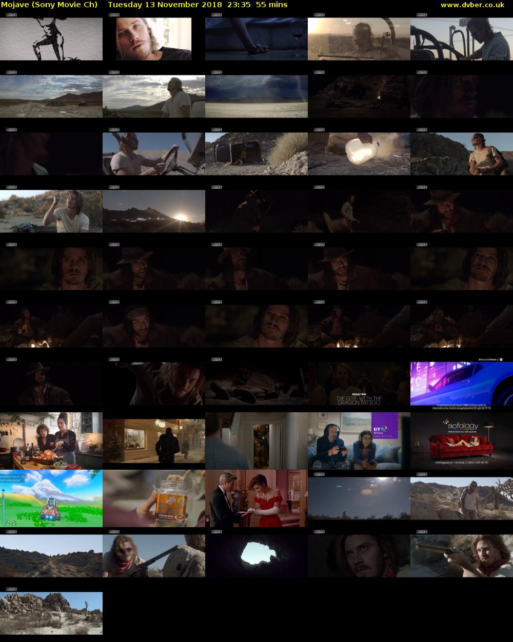 Mojave (Sony Movie Ch) Tuesday 13 November 2018 23:35 - 00:30