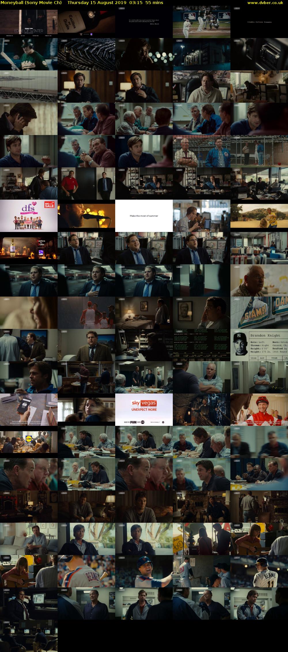 Moneyball (Sony Movie Ch) Thursday 15 August 2019 03:15 - 04:10