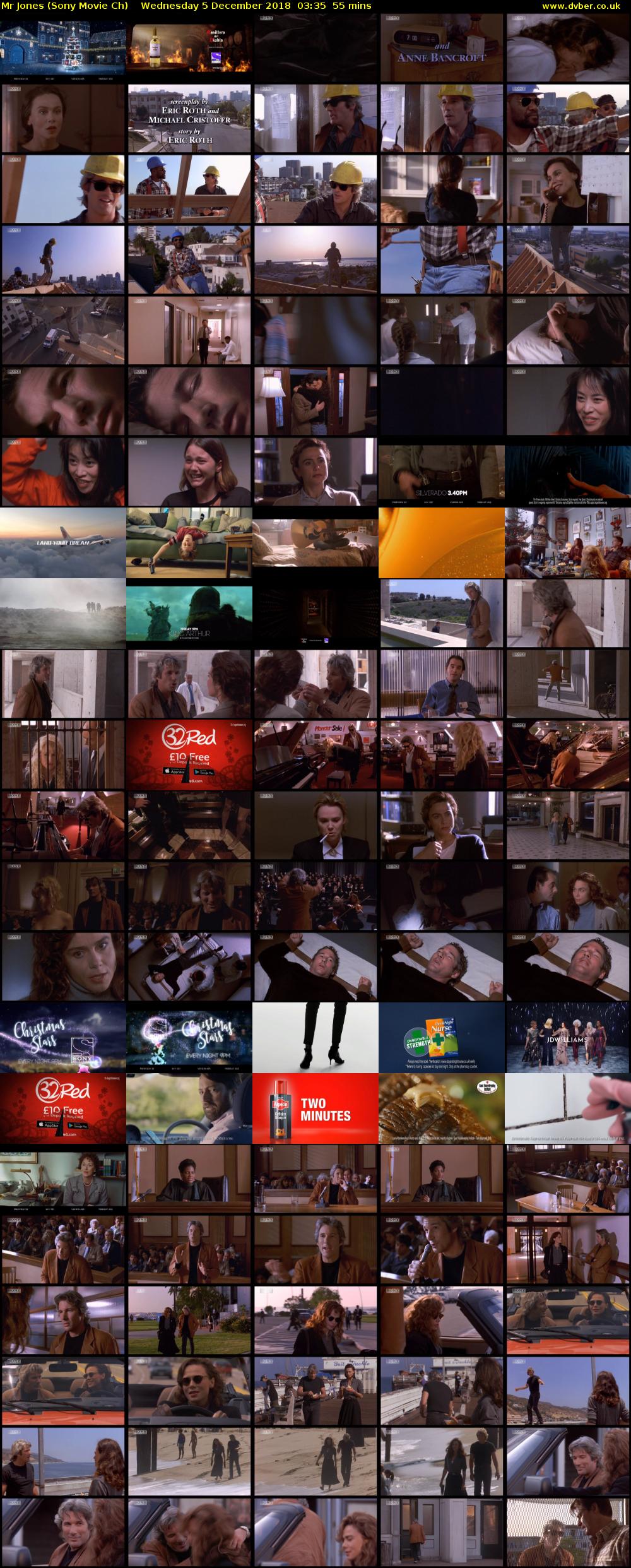 Mr Jones (Sony Movie Ch) Wednesday 5 December 2018 03:35 - 04:30