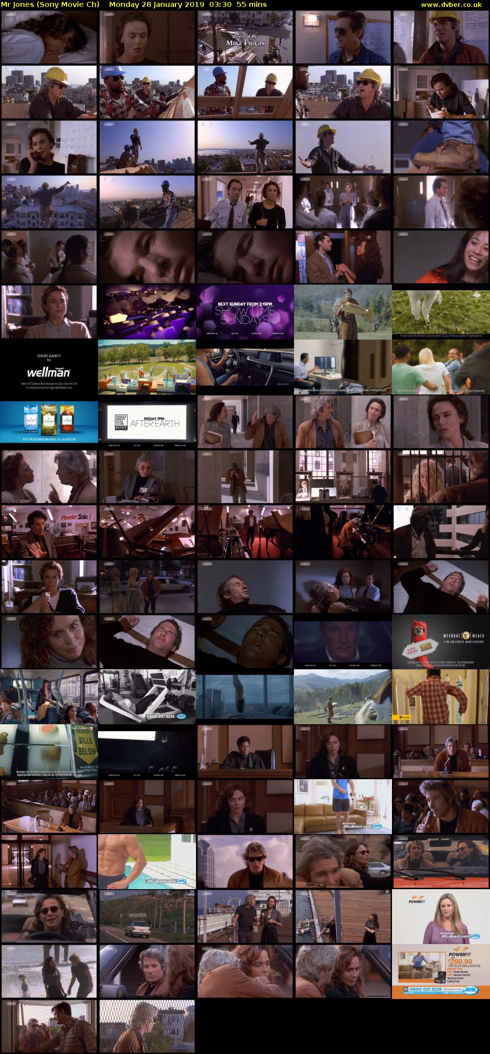 Mr Jones (Sony Movie Ch) Monday 28 January 2019 03:30 - 04:25