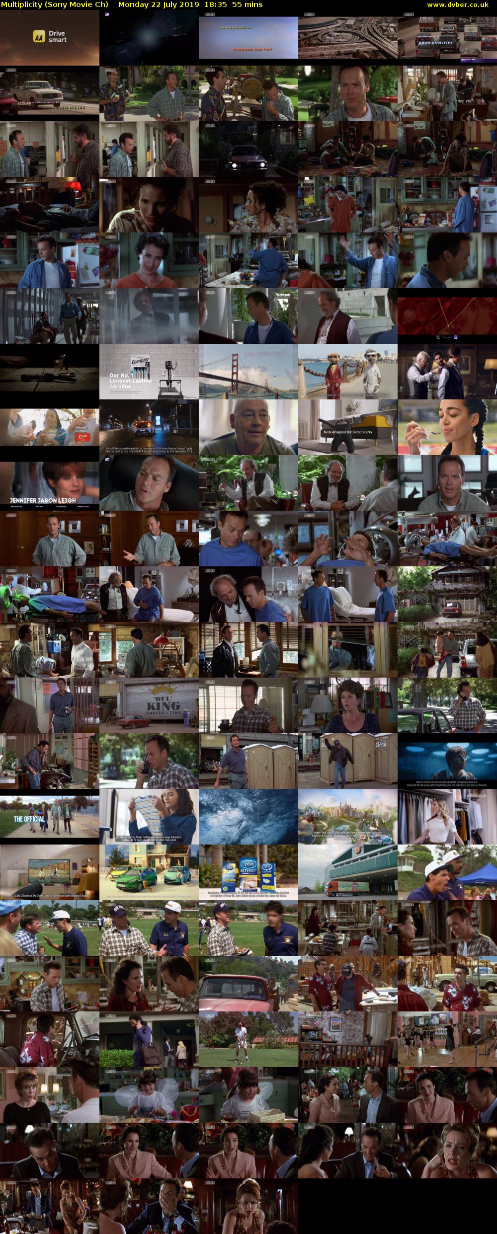 Multiplicity (Sony Movie Ch) Monday 22 July 2019 18:35 - 19:30