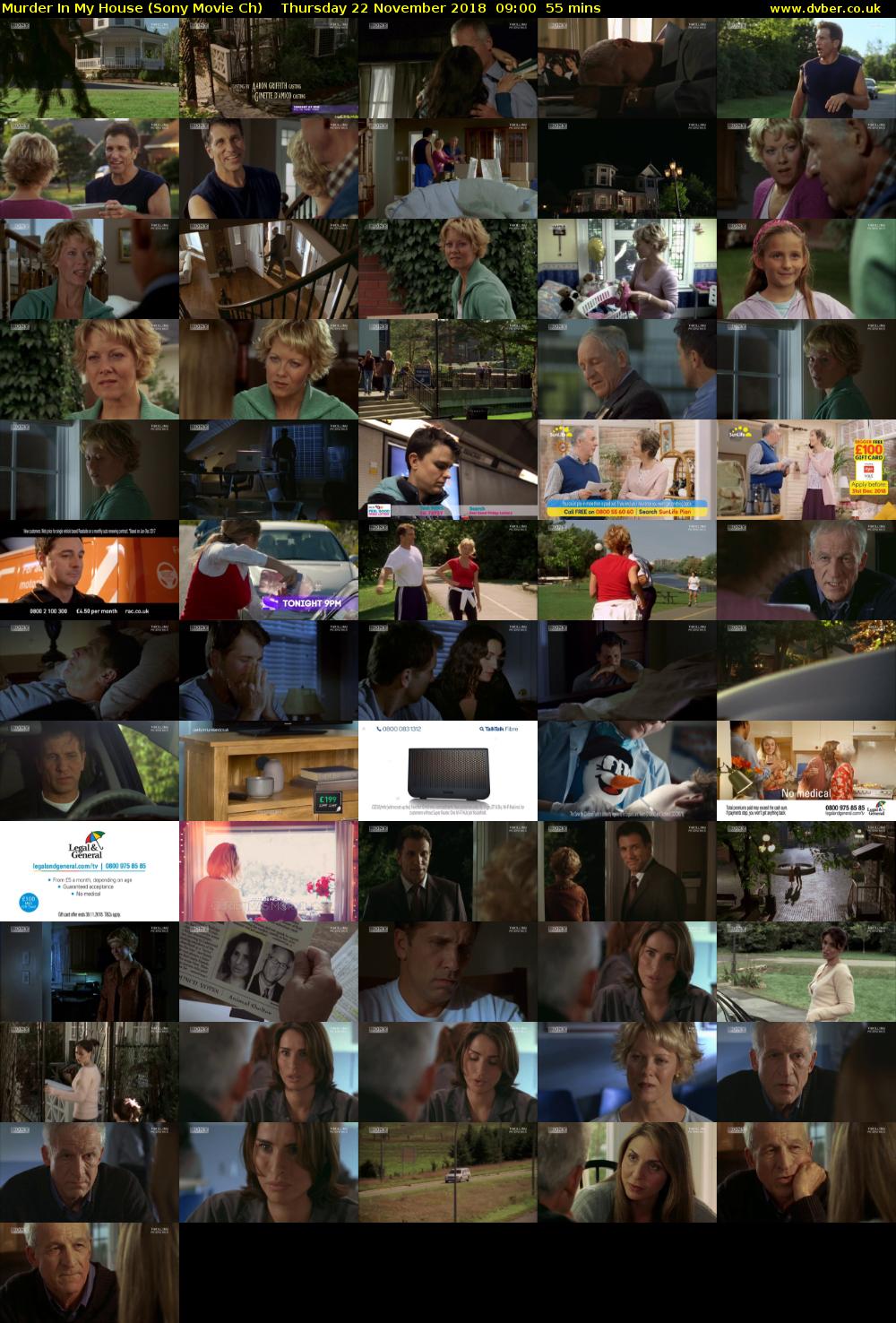 Murder In My House (Sony Movie Ch) Thursday 22 November 2018 09:00 - 09:55