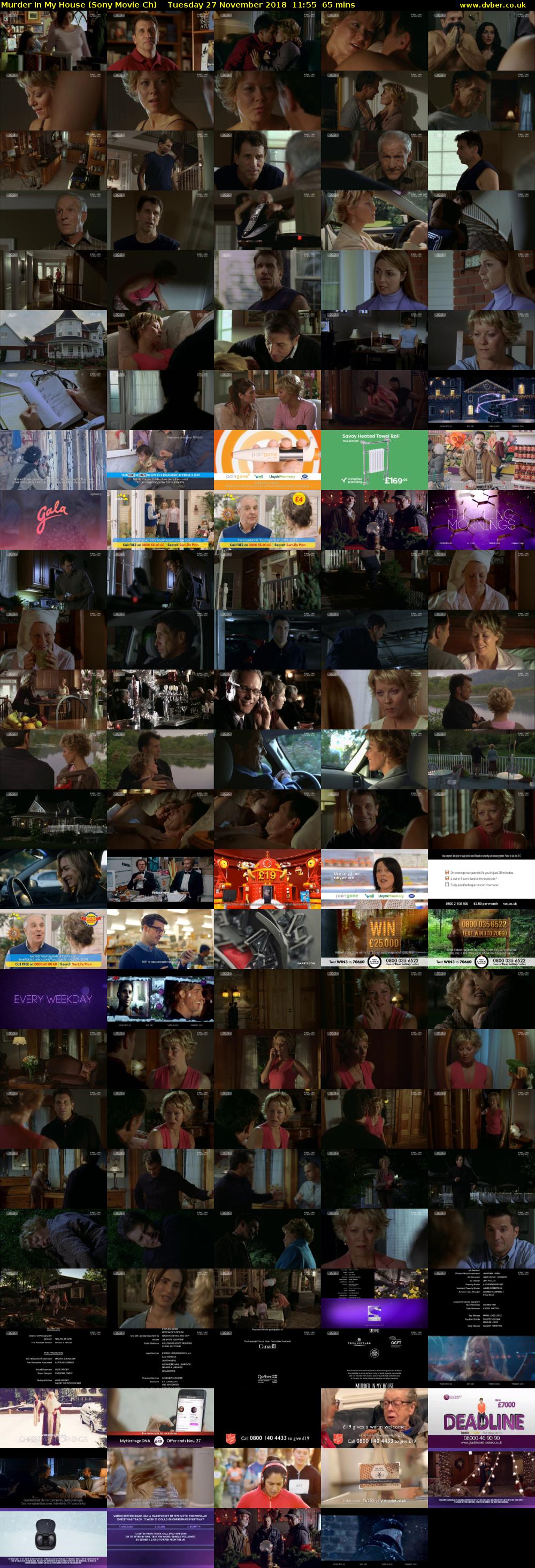 Murder In My House (Sony Movie Ch) Tuesday 27 November 2018 11:55 - 13:00