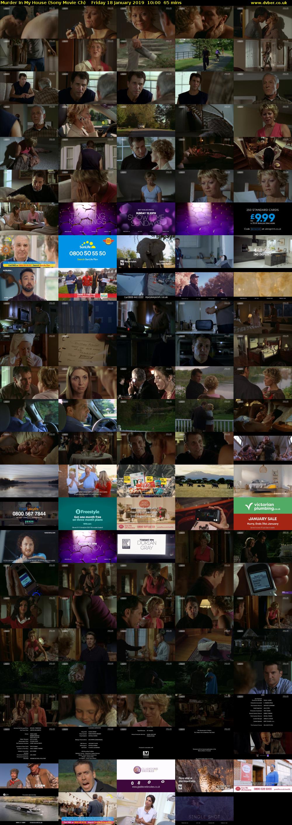 Murder In My House (Sony Movie Ch) Friday 18 January 2019 10:00 - 11:05