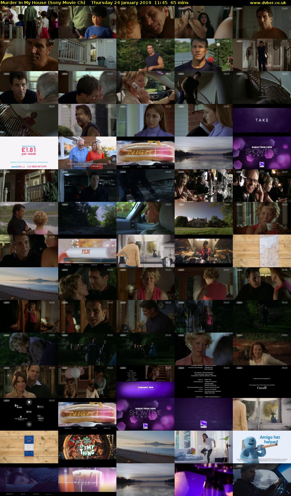 Murder In My House (Sony Movie Ch) Thursday 24 January 2019 11:45 - 12:50