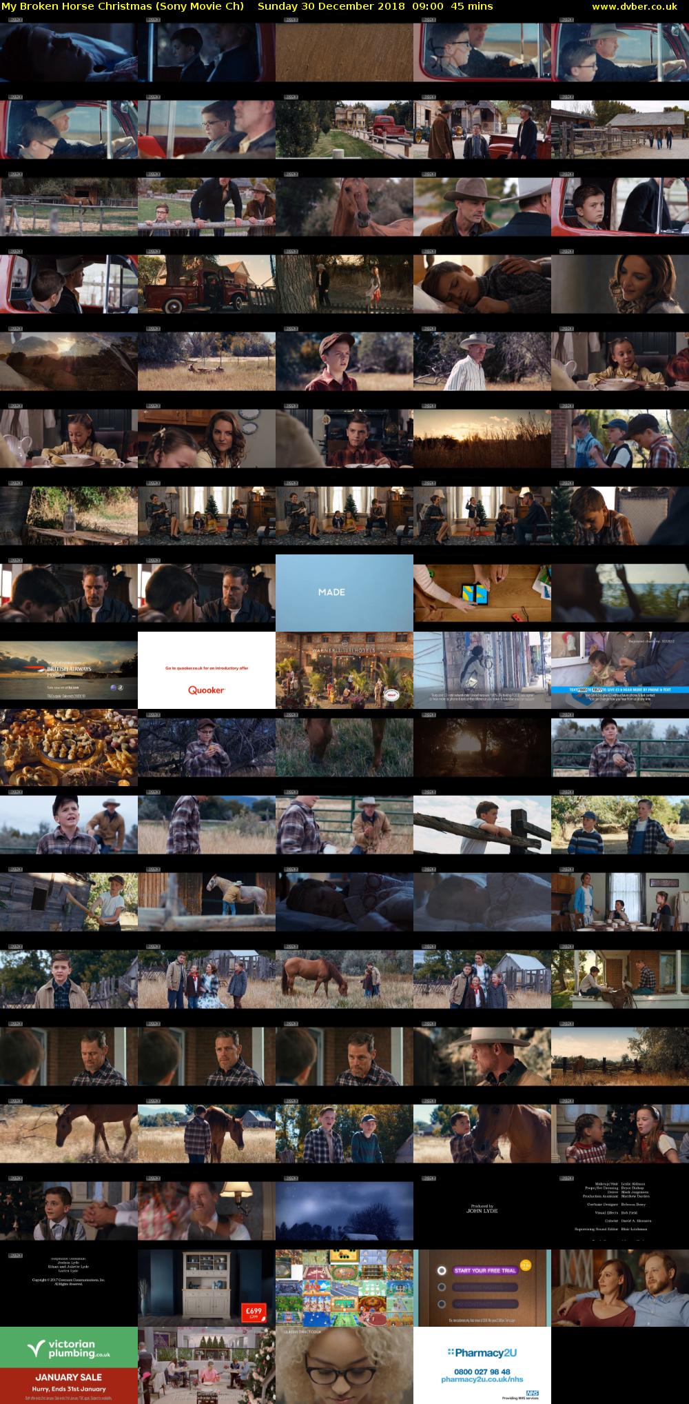 My Broken Horse Christmas (Sony Movie Ch) Sunday 30 December 2018 09:00 - 09:45