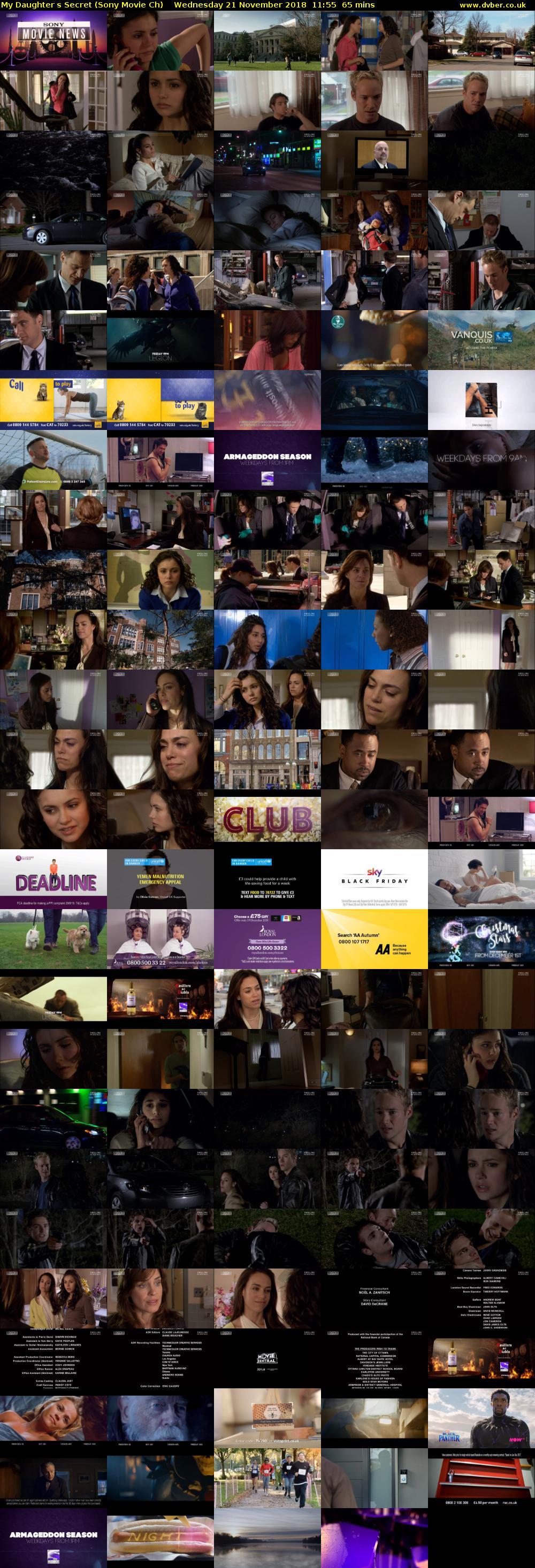 My Daughters Secret (Sony Movie Ch) Wednesday 21 November 2018 11:55 - 13:00