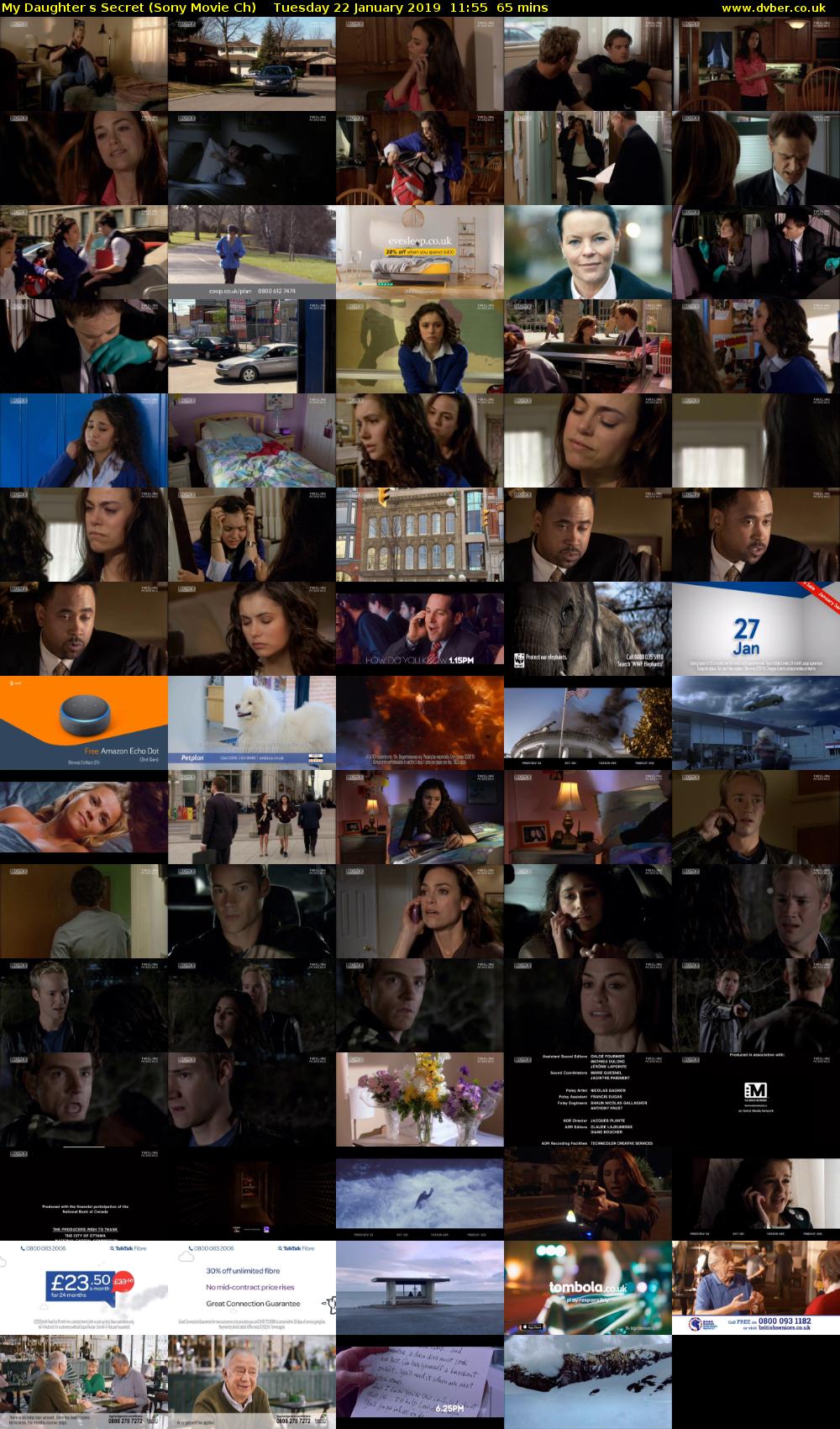 My Daughters Secret (Sony Movie Ch) Tuesday 22 January 2019 11:55 - 13:00