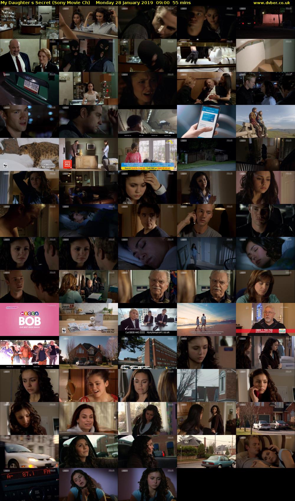 My Daughters Secret (Sony Movie Ch) Monday 28 January 2019 09:00 - 09:55