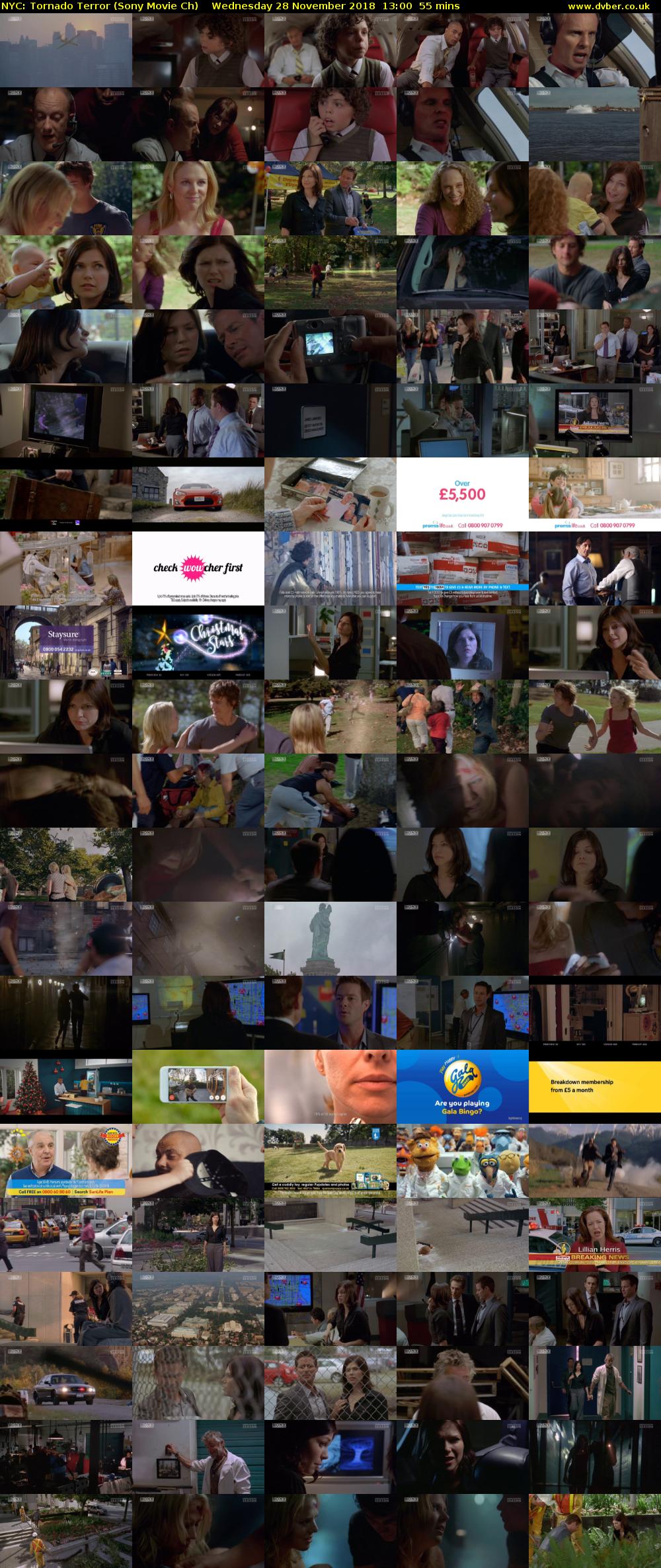 NYC: Tornado Terror (Sony Movie Ch) Wednesday 28 November 2018 13:00 - 13:55