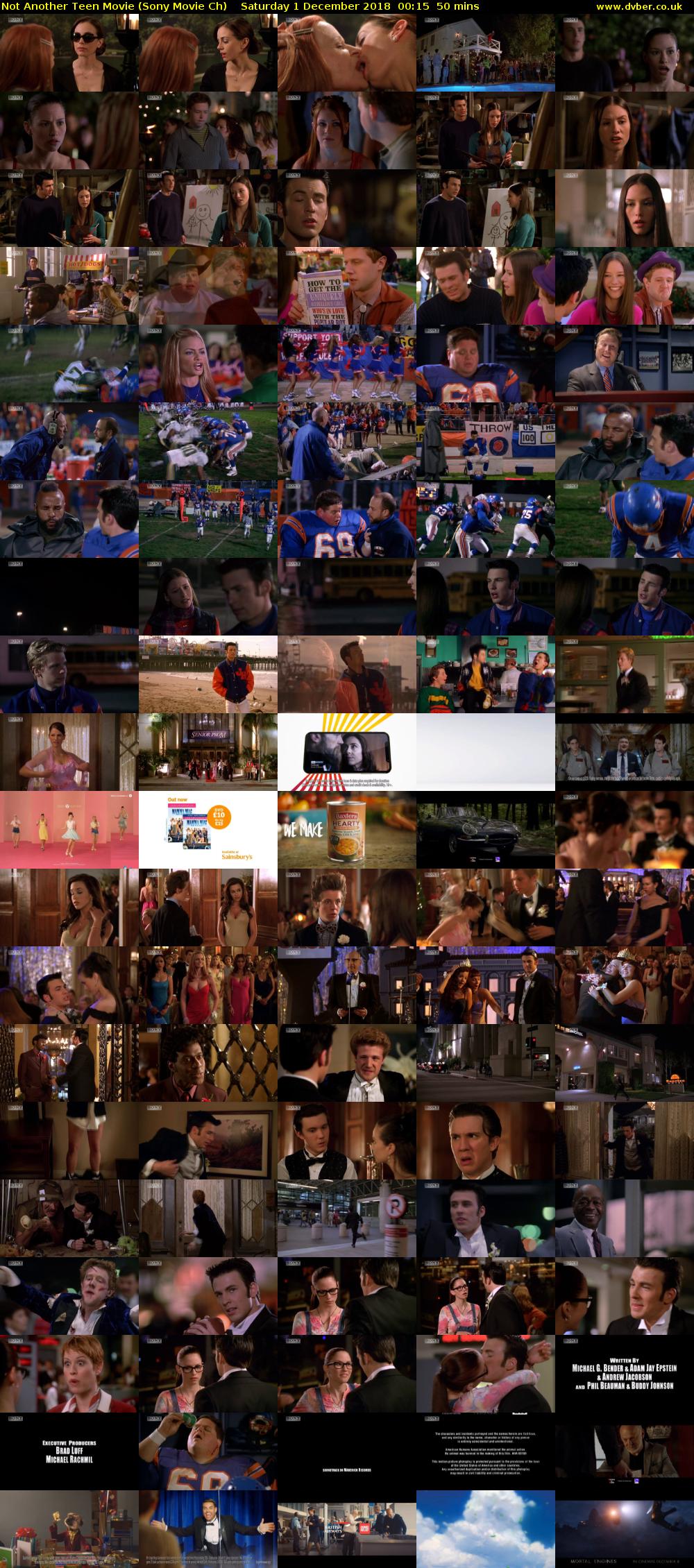 Not Another Teen Movie (Sony Movie Ch) Saturday 1 December 2018 00:15 - 01:05