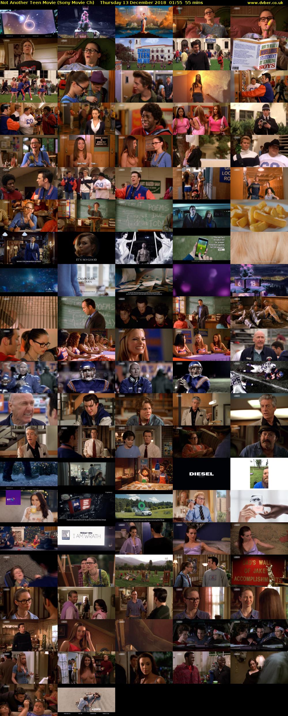 Not Another Teen Movie (Sony Movie Ch) Thursday 13 December 2018 01:55 - 02:50