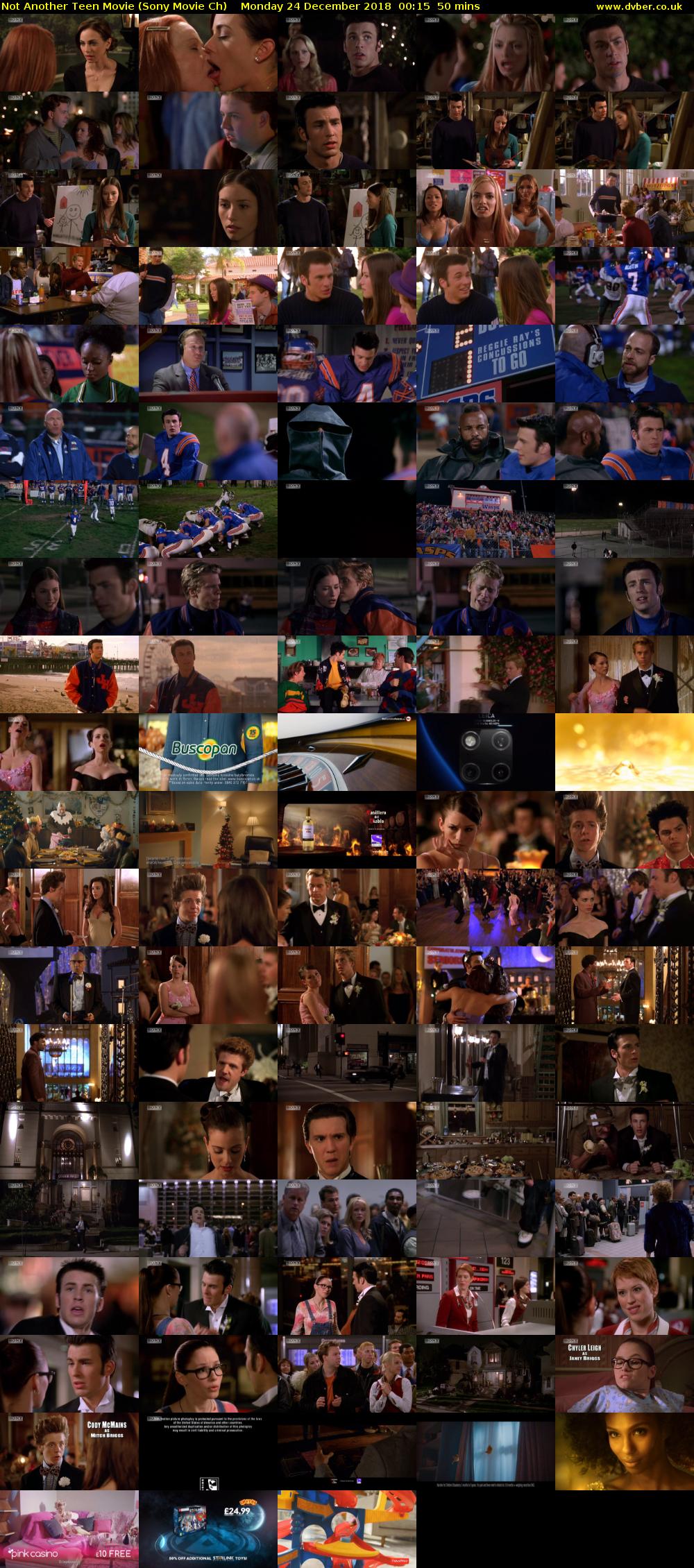 Not Another Teen Movie (Sony Movie Ch) Monday 24 December 2018 00:15 - 01:05