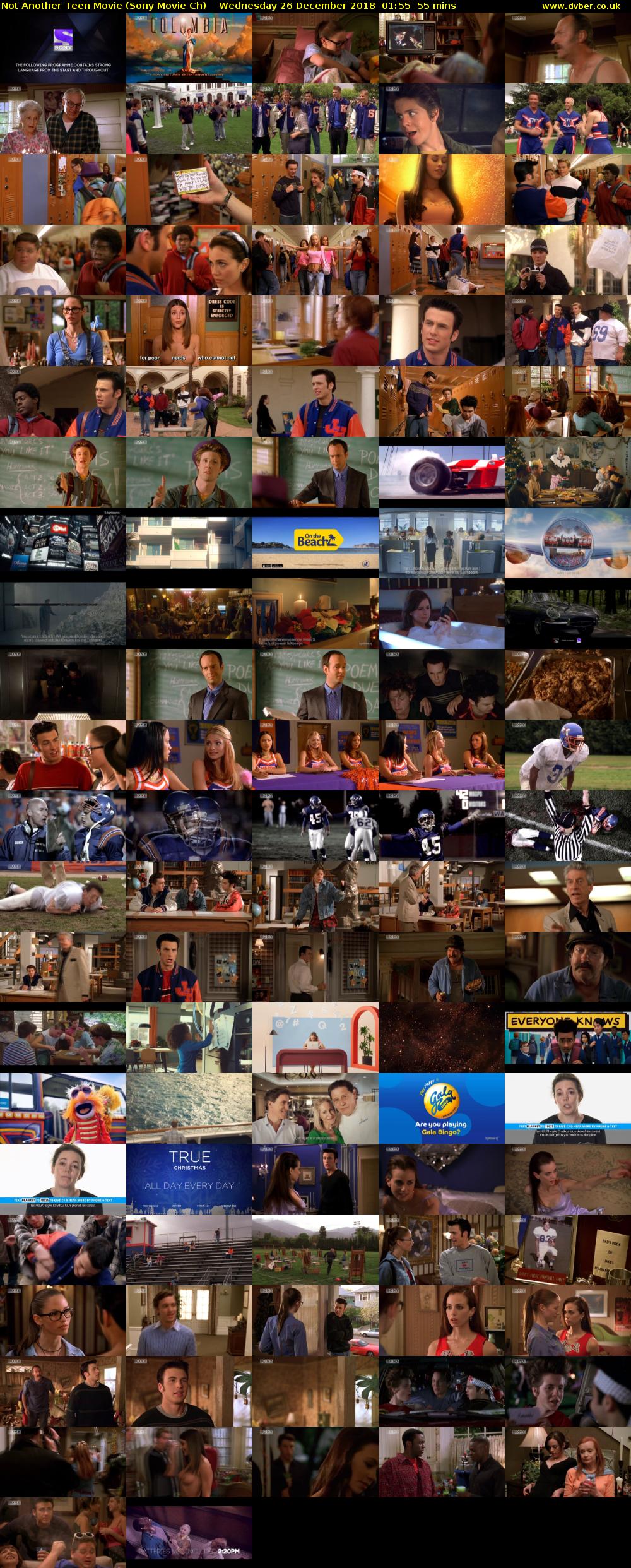 Not Another Teen Movie (Sony Movie Ch) Wednesday 26 December 2018 01:55 - 02:50