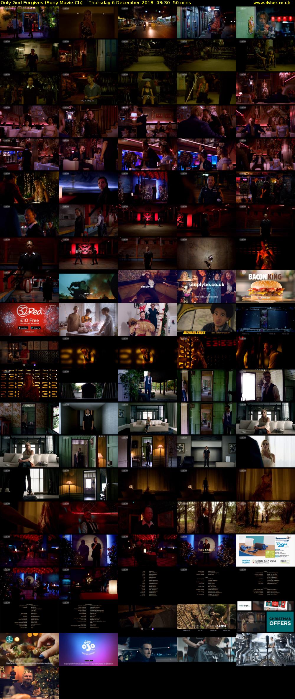 Only God Forgives (Sony Movie Ch) Thursday 6 December 2018 03:30 - 04:20