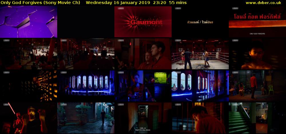 Only God Forgives (Sony Movie Ch) Wednesday 16 January 2019 23:20 - 00:15