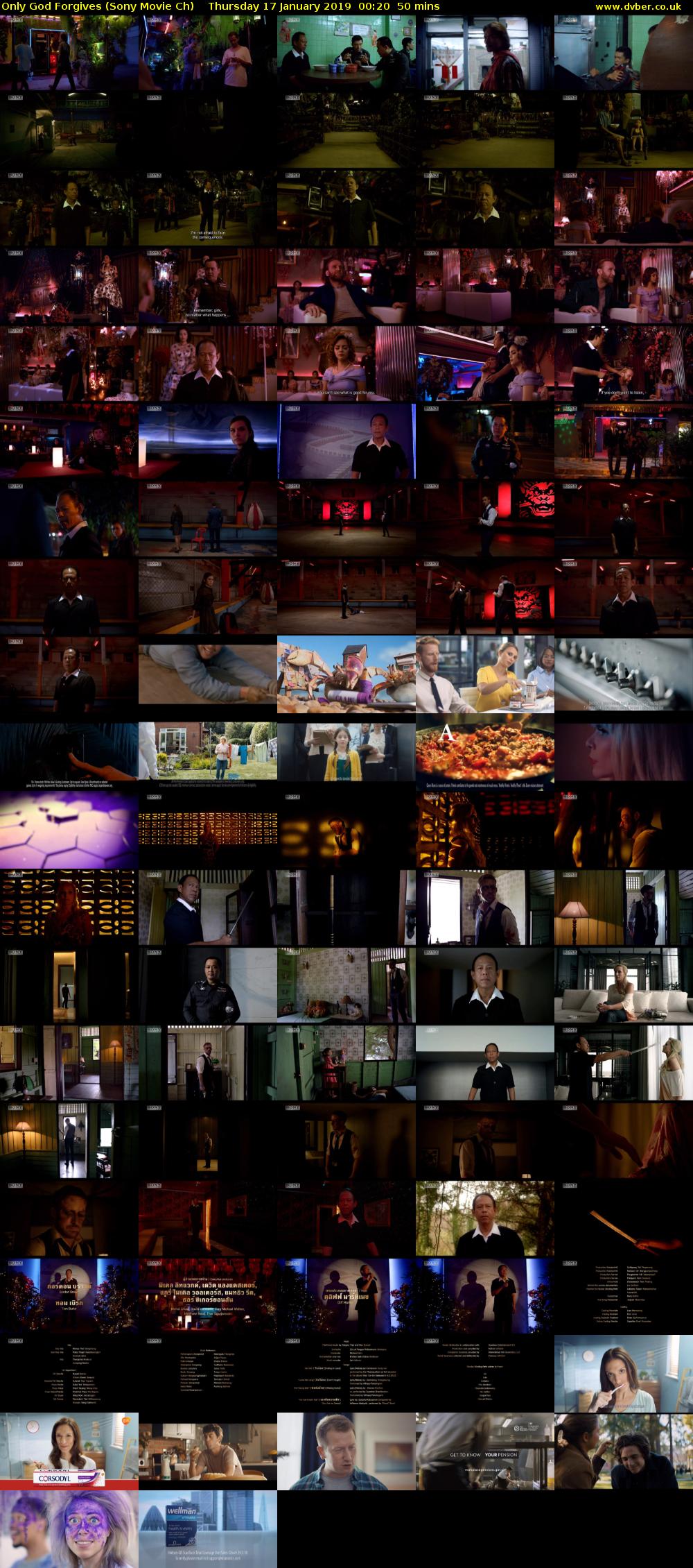 Only God Forgives (Sony Movie Ch) Thursday 17 January 2019 00:20 - 01:10