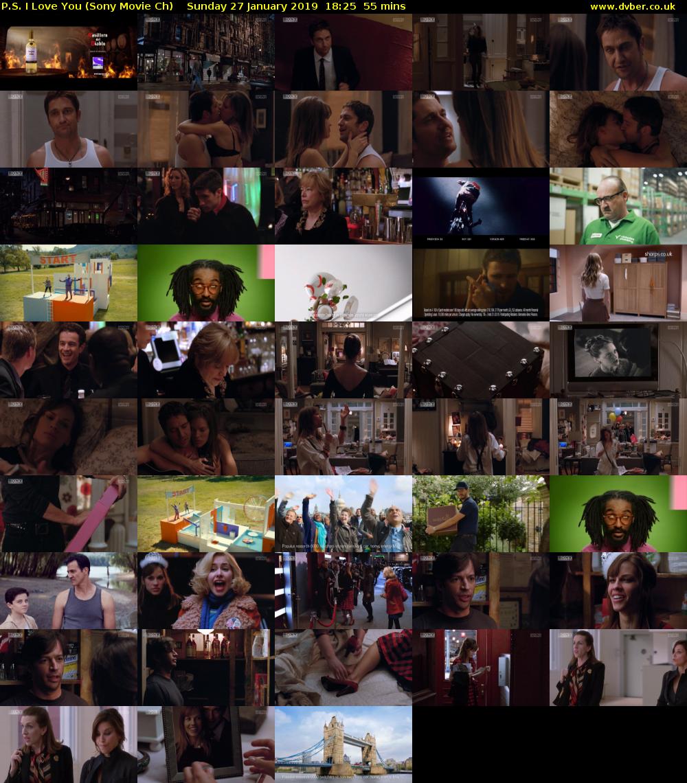 P.S. I Love You (Sony Movie Ch) Sunday 27 January 2019 18:25 - 19:20