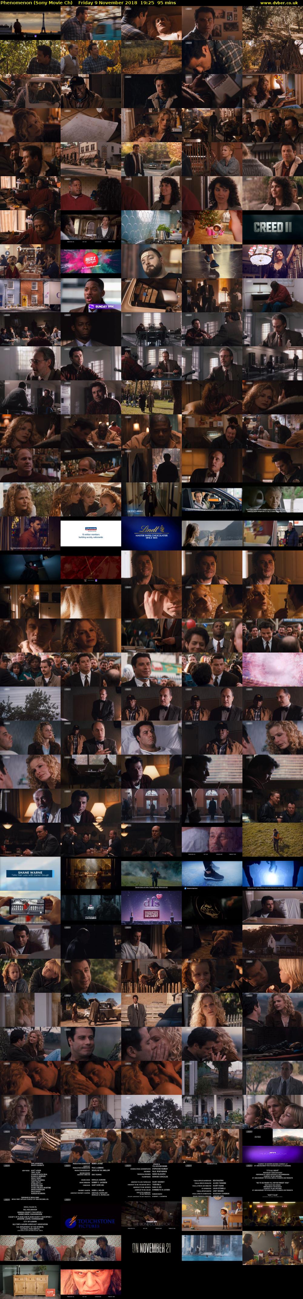 Phenomenon (Sony Movie Ch) Friday 9 November 2018 19:25 - 21:00