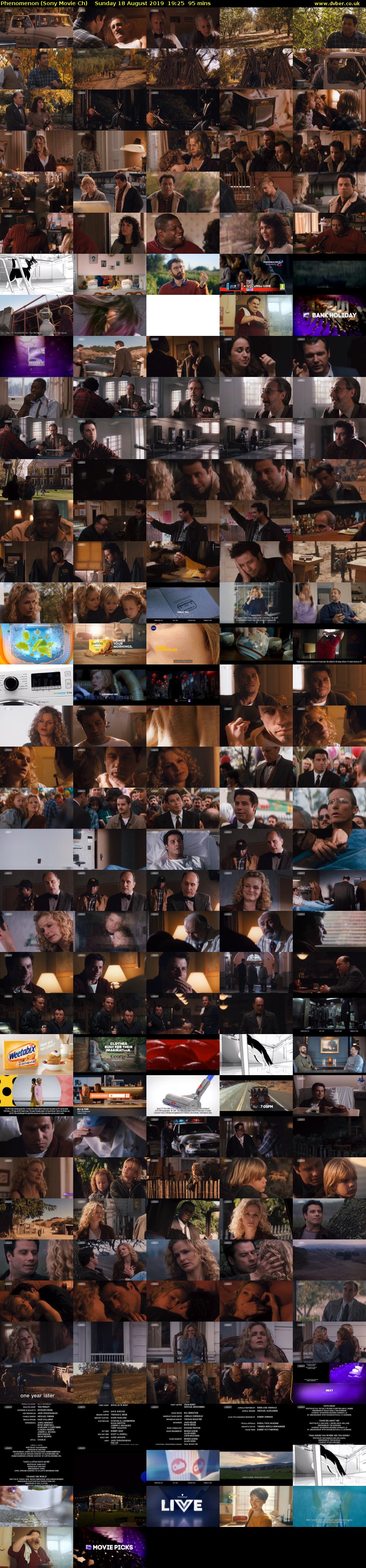 Phenomenon (Sony Movie Ch) Sunday 18 August 2019 19:25 - 21:00