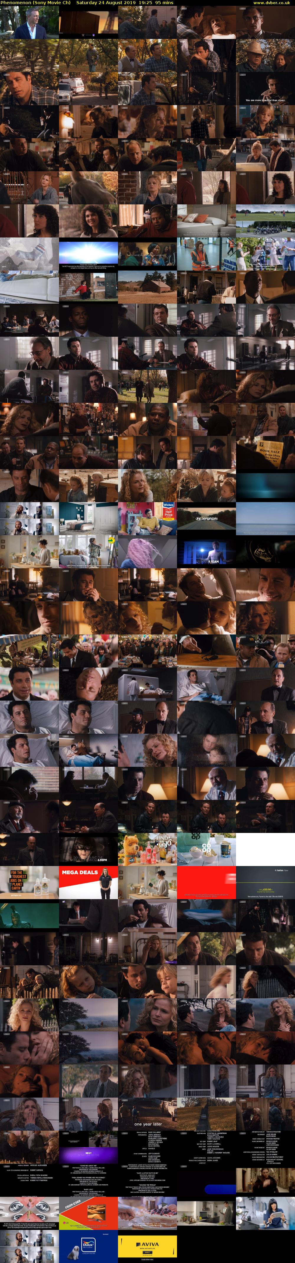 Phenomenon (Sony Movie Ch) Saturday 24 August 2019 19:25 - 21:00