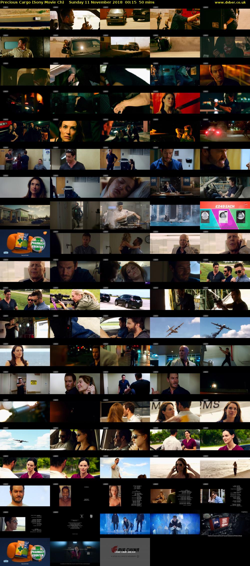 Precious Cargo (Sony Movie Ch) Sunday 11 November 2018 00:15 - 01:05