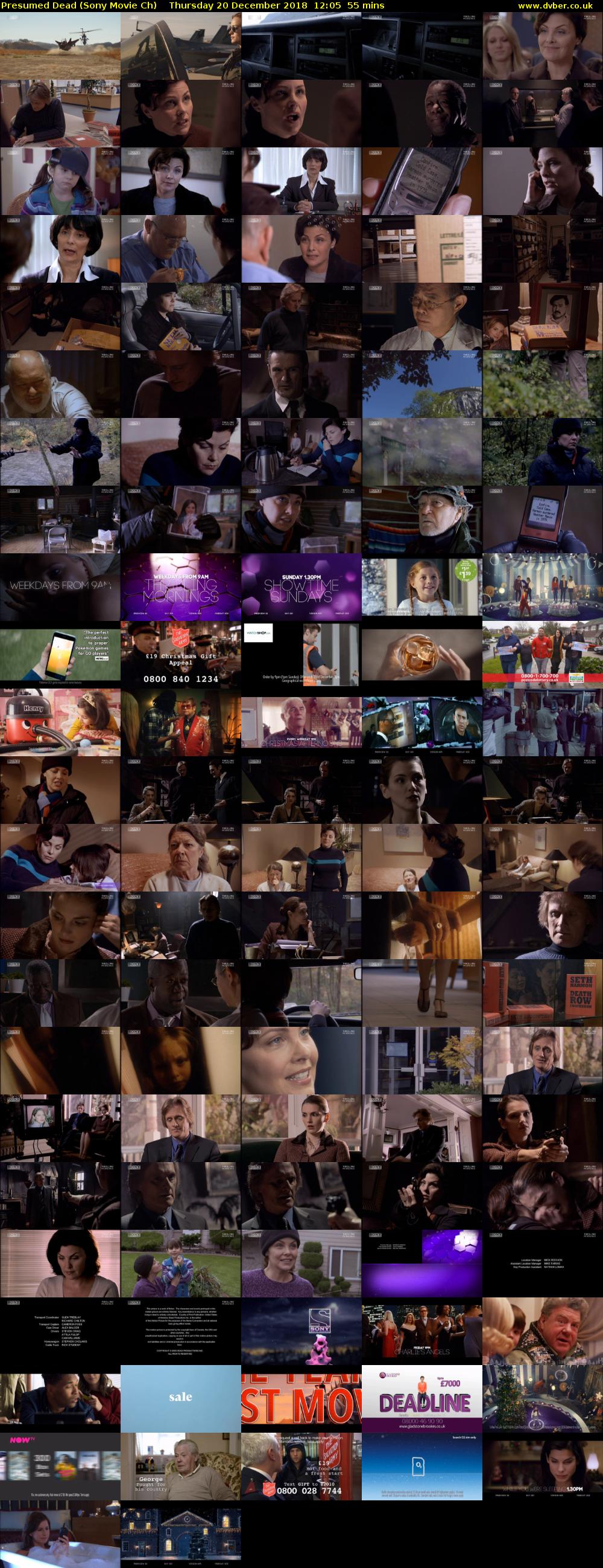 Presumed Dead (Sony Movie Ch) Thursday 20 December 2018 12:05 - 13:00